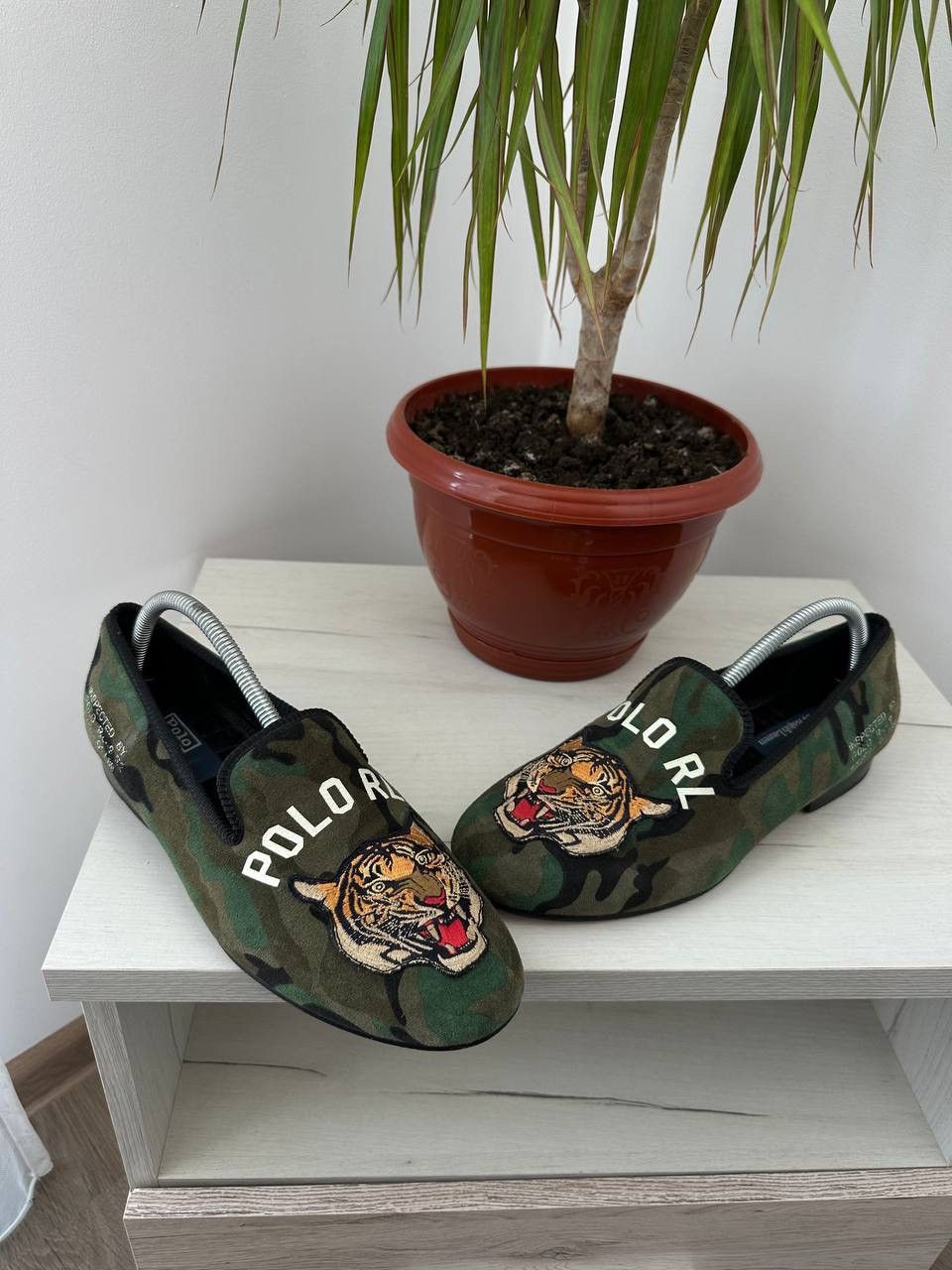 Polo Ralph Lauren × Vintage Vintage Polo Ralph Lauren Green Camo Tiger Shoes Size US 9 / EU 42 - 1 Thumbnail