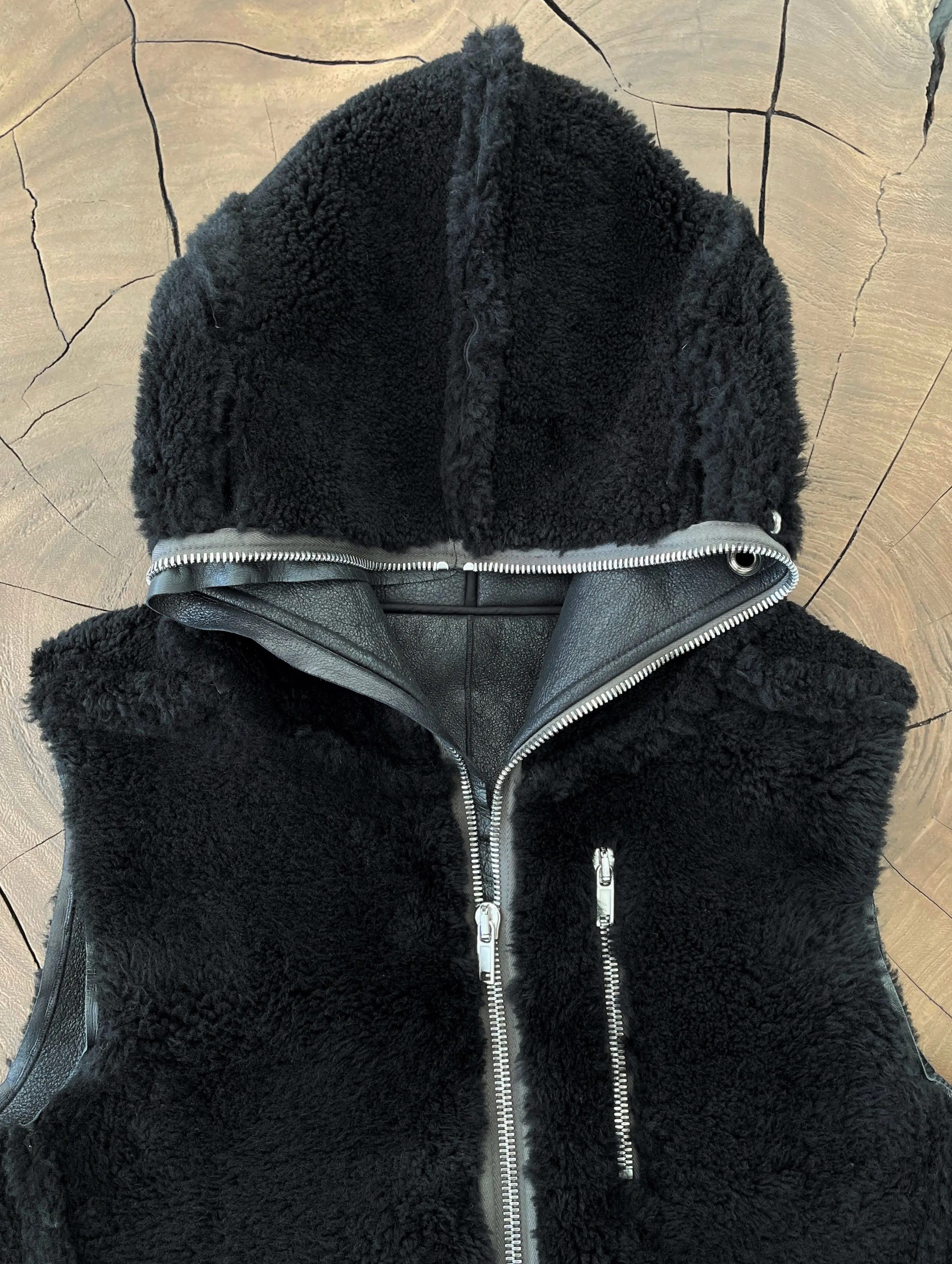 Rick Owens EU46 Lamb Shearling Runway Gimp Leather Vest FW22 Strobe Size US S / EU 44-46 / 1 - 6 Thumbnail