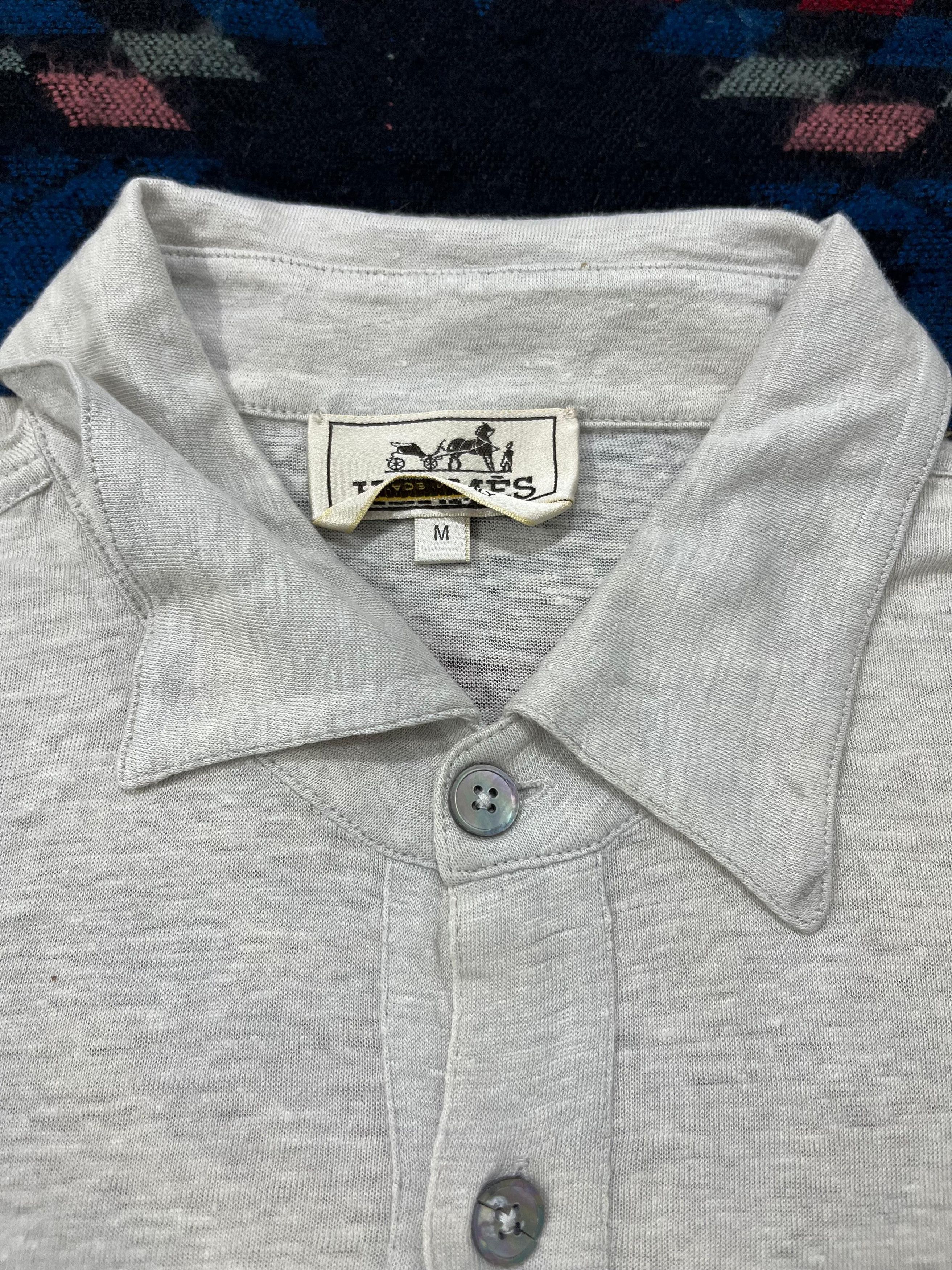 Hermes Hermes Linen Polo Shirt Size US M / EU 48-50 / 2 - 5 Thumbnail