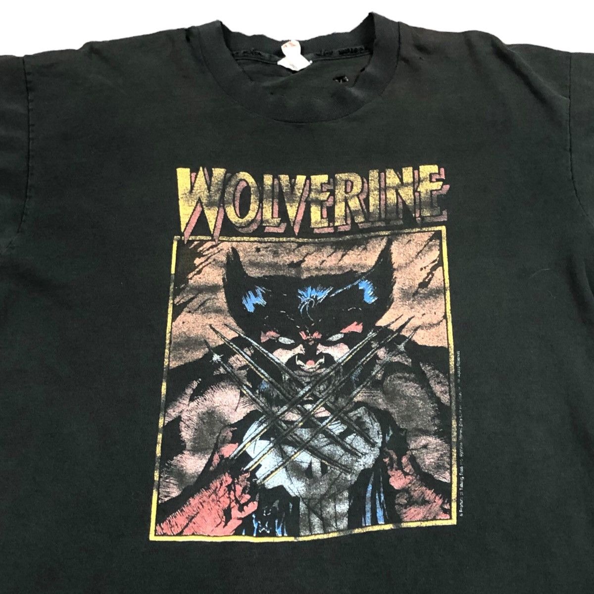 Fruit Of The Loom Vintage 1989 Wolverine Punisher Marvel Shirt Adult Large Size US L / EU 52-54 / 3 - 2 Thumbnail