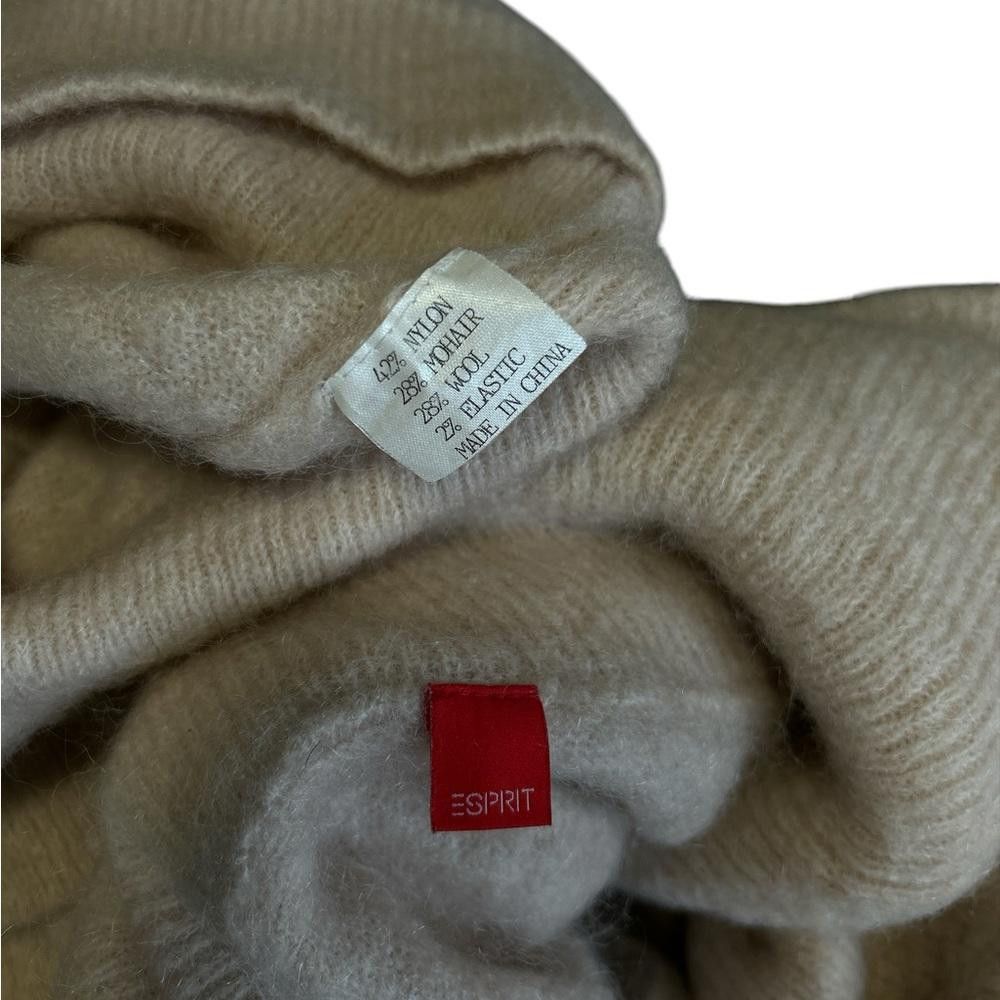 Esprit ESPRIT Women's Off-the-Shoulder Knit Sweater - Beige Size M / US 6-8 / IT 42-44 - 5 Thumbnail