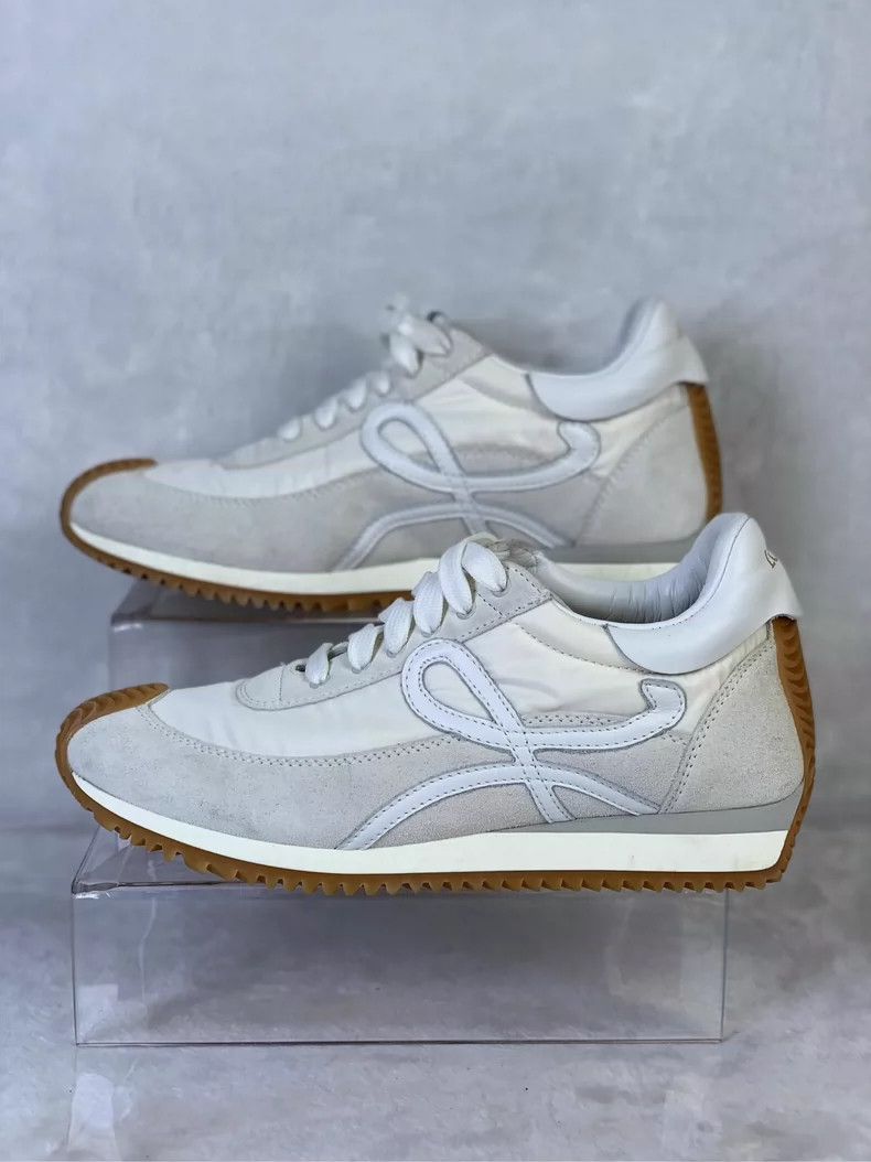 Loewe LOEWE Flow Runner suede and nylon retro sneakers Size US 7.5 / IT 37.5 - 4 Thumbnail