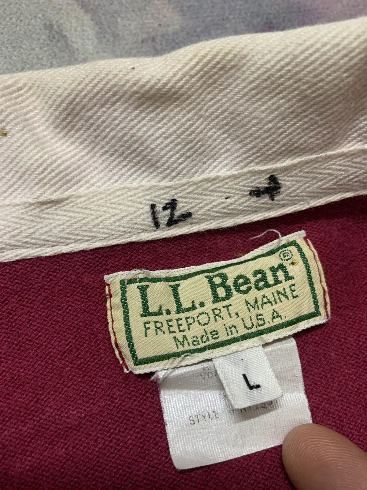 L.L. Bean Vintage 80/90’s LL BEAN Rugby Polo Made In Usa Size US L / EU 52-54 / 3 - 7 Thumbnail