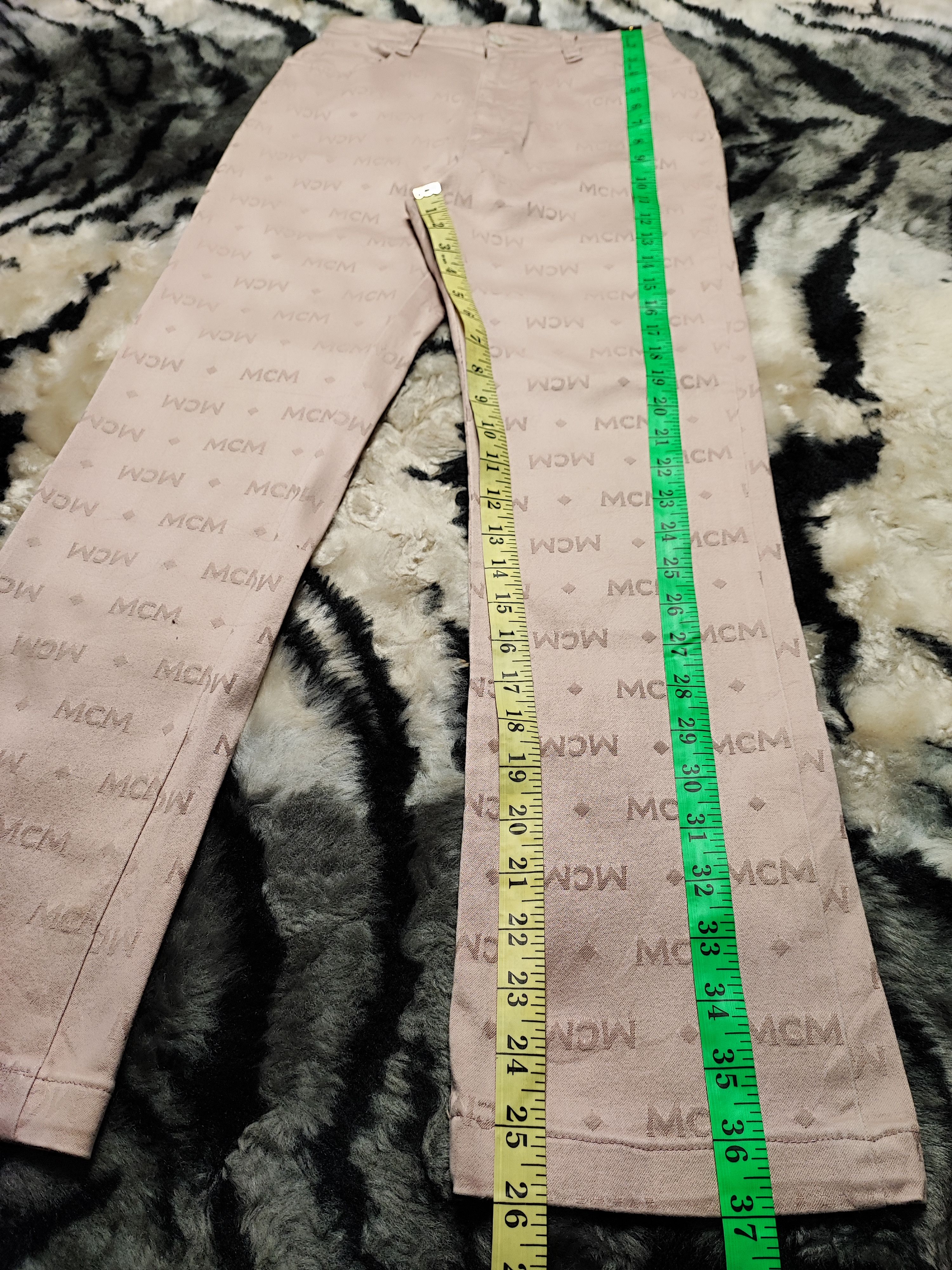 Jean × MCM MCM Jeans Rose Gold Fully Monogram Size 24" / US 00 / IT 34 - 15 Thumbnail