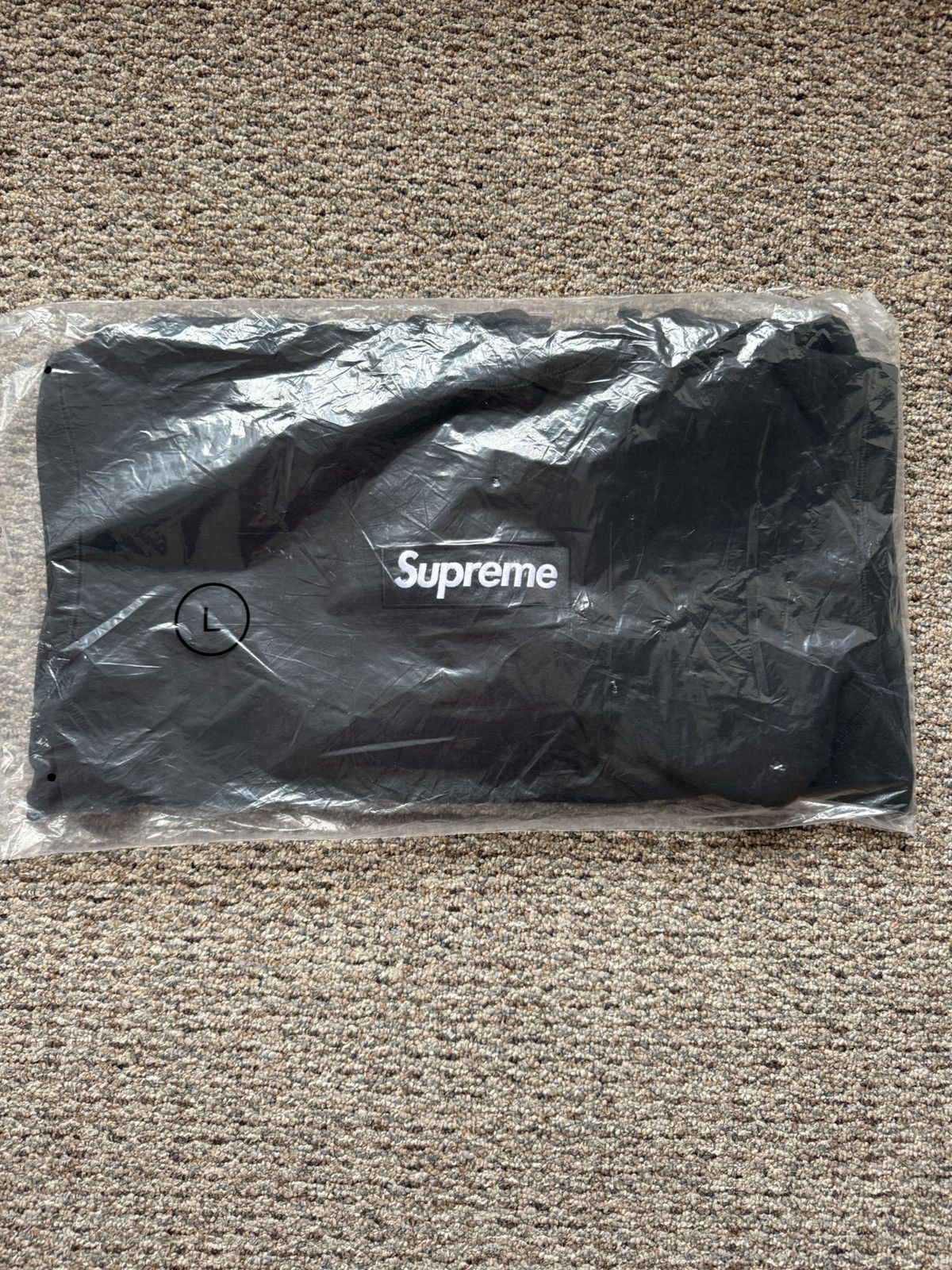 Supreme Black Box Logo Hooded Sweatshirt FW25 Large