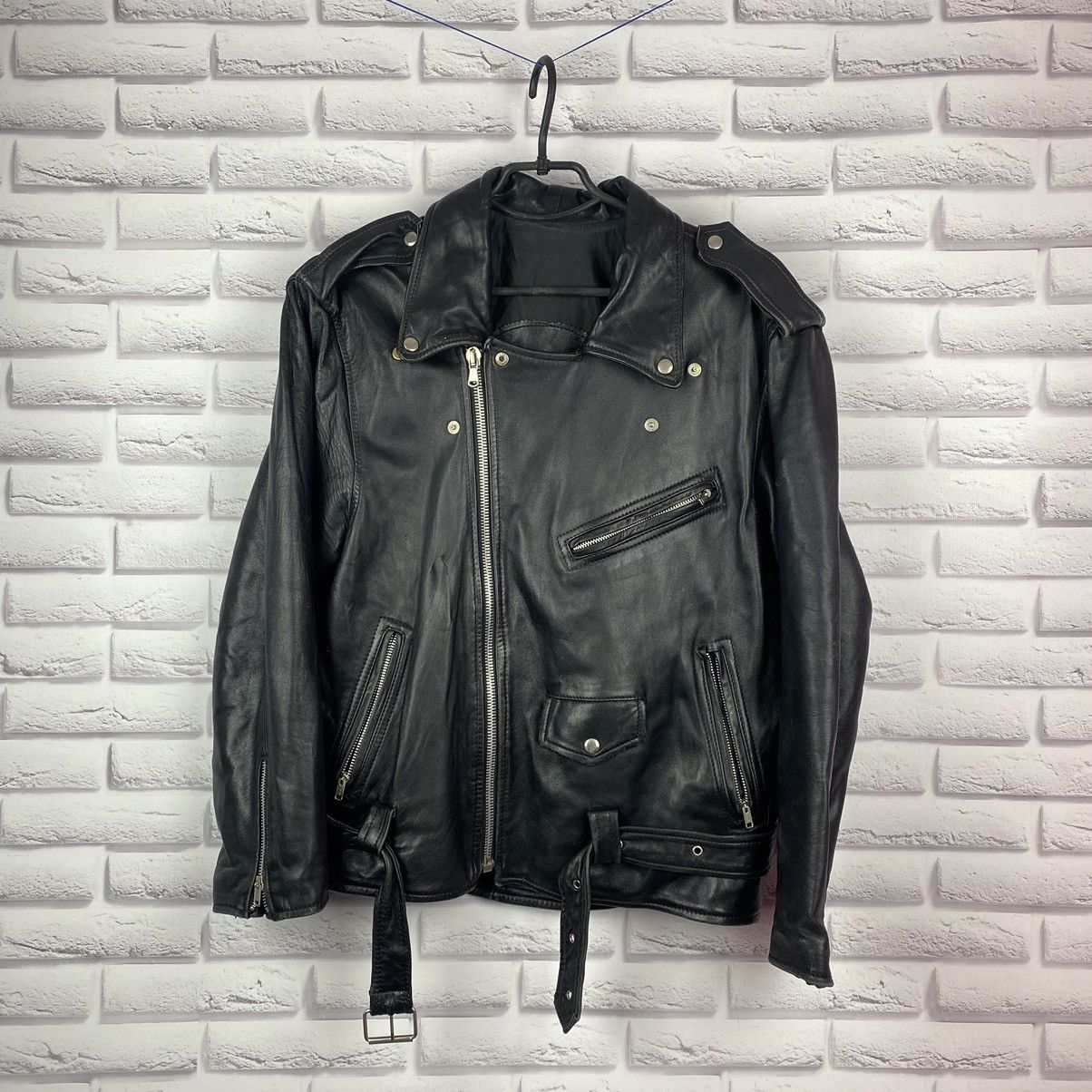 Leather rock made in italy Sanny Pell vera pelle jacket 90