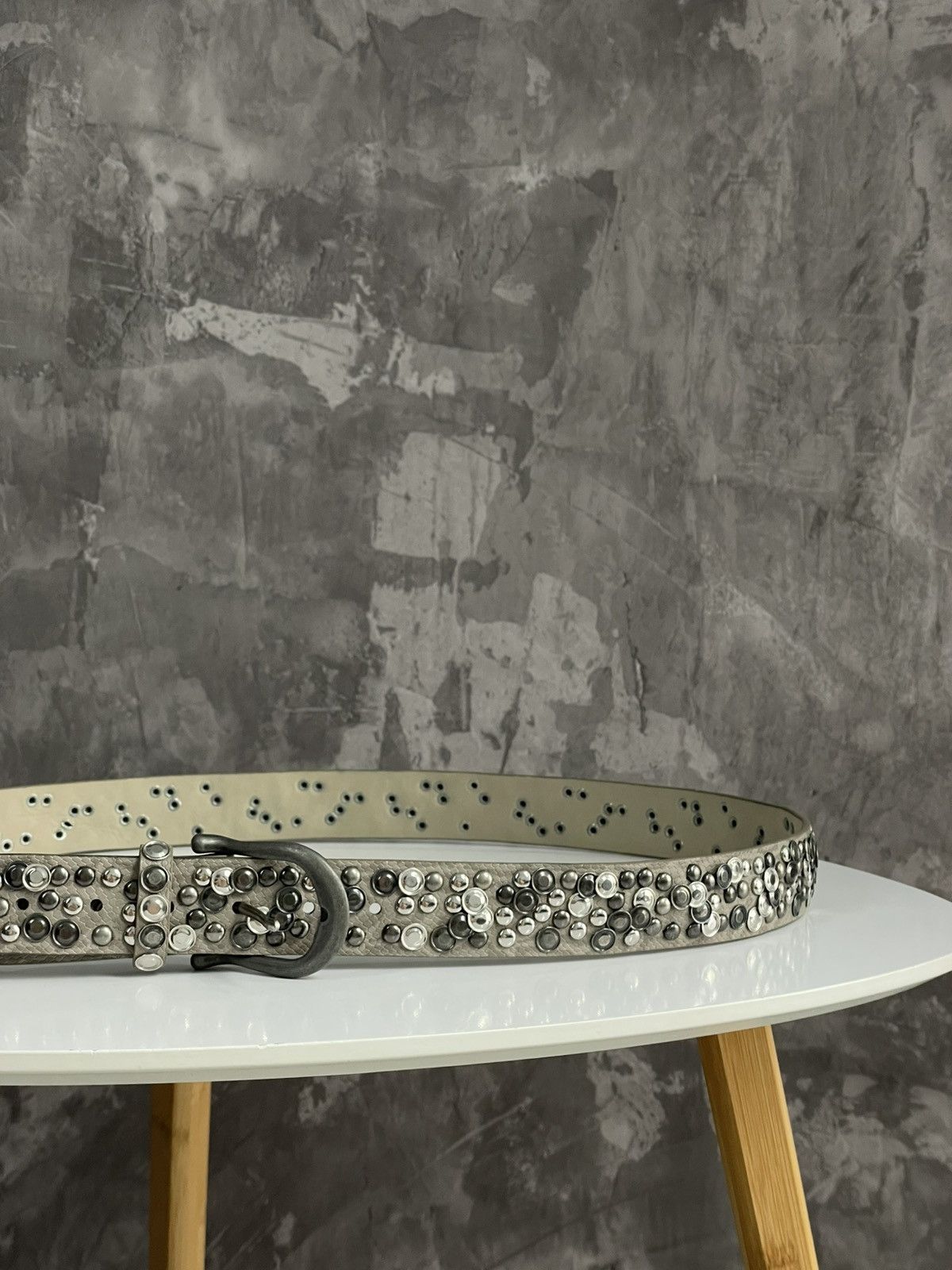 If Six Was Nine × Japanese Brand × Le Grande Bleu (L.G.B.) Vintage Y2K Hysteric Glamour Style Studded Belt Size ONE SIZE - 3 Thumbnail