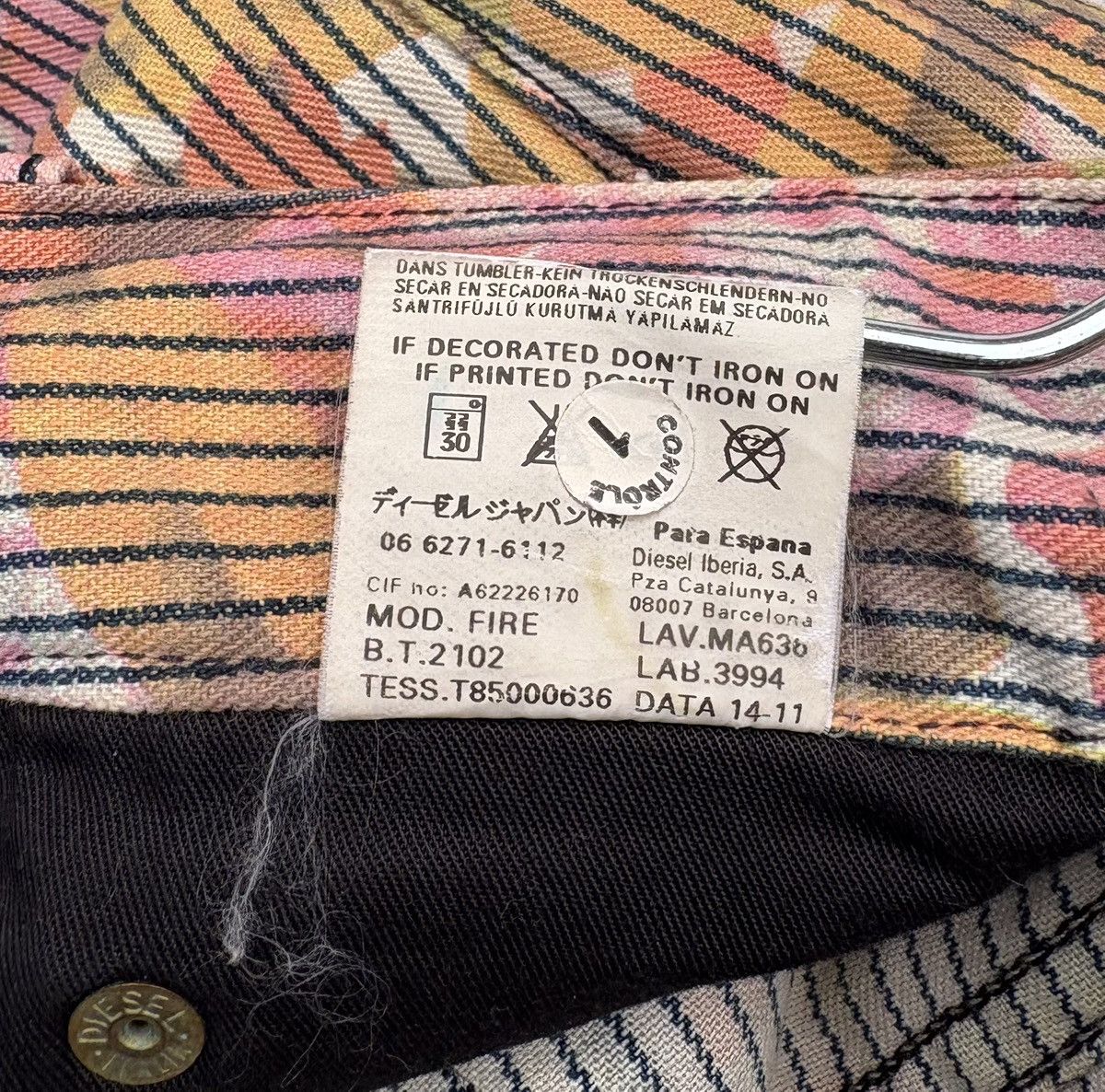 Diesel Diesel Floral Overprinted Multicolour Pants Size 30" / US 8 / IT 44 - 13 Thumbnail