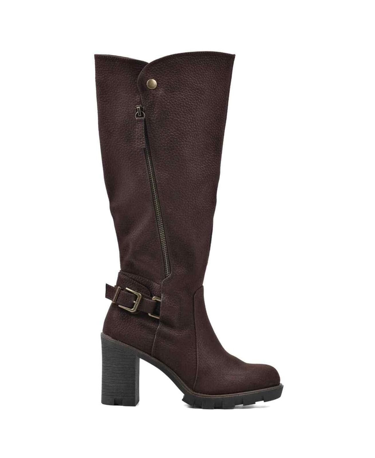 White Mountaineering White Mountain Women's Berlin Tall Shaft Boots - 5 - Brown Size US 5 / IT 35 - 3 Thumbnail