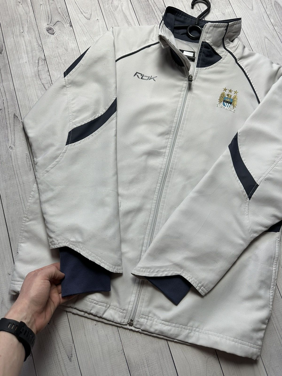 Reebok Vintage Reebok Manchester City soccer jacket big logo S/M Size US M / EU 48-50 / 2 - 9 Thumbnail