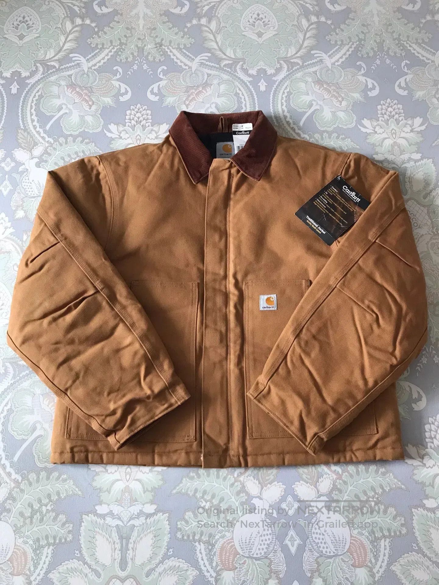 Carhartt Carhartt J02 Brown Canvas Work Jacket. Size US S / EU 44-46 / 1 - 1 Thumbnail