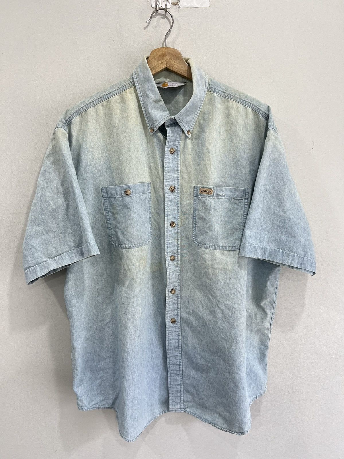 Carhartt Vintage Carhartt Button Up Shirt Size US XL / EU 56 / 4 - 1 Thumbnail