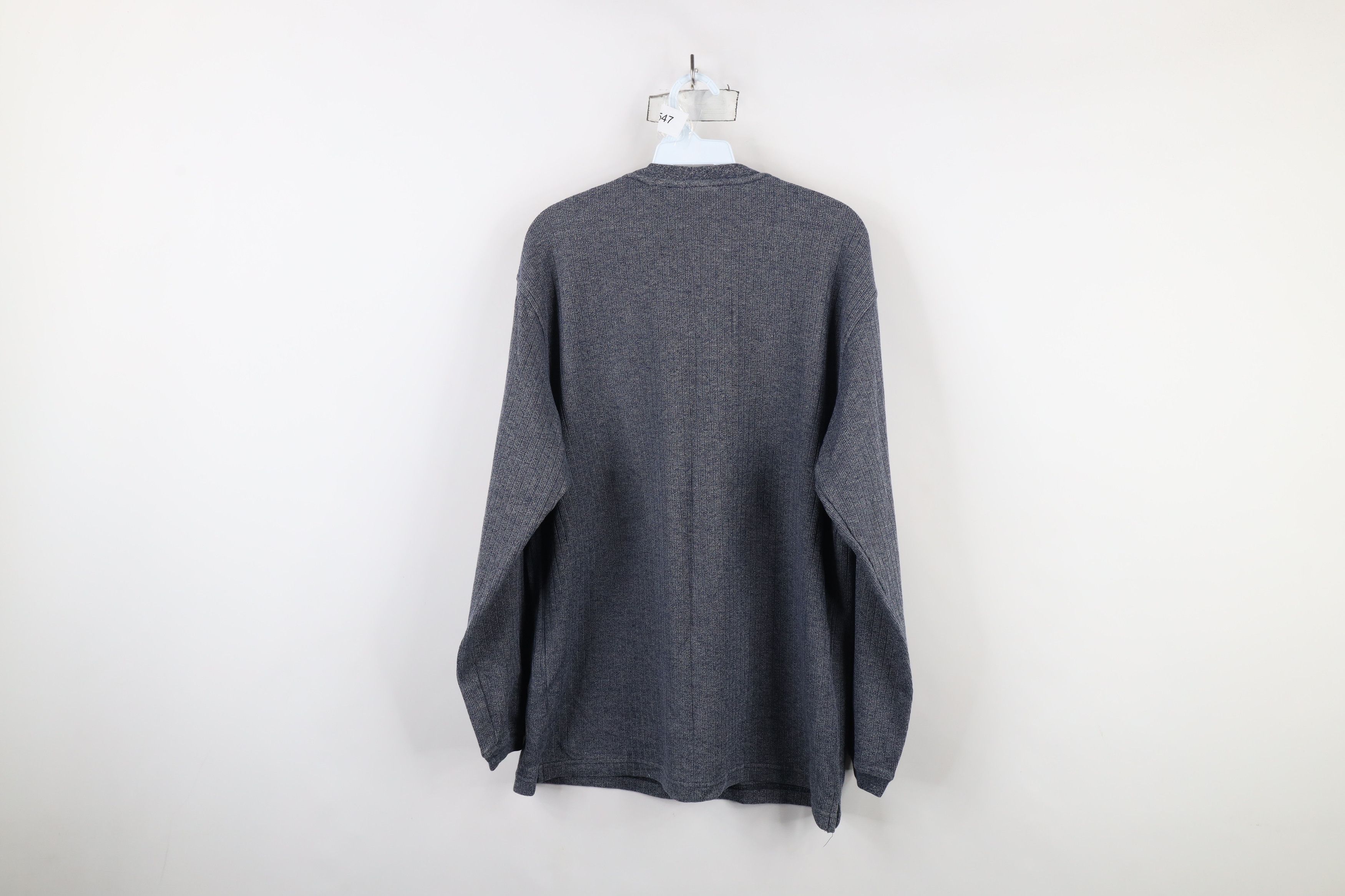 Vintage Vintage 90s Streetwear Knit Long Sleeve Henley T-Shirt Size US M / EU 48-50 / 2 - 6 Thumbnail