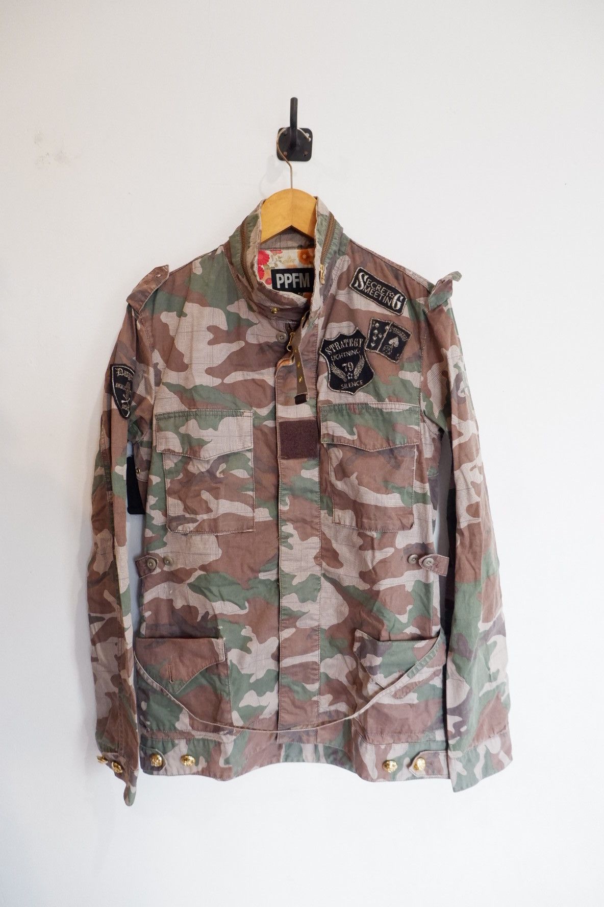 Hysteric Glamour Vintage PPFM Camo Bondage Jacket Size US M / EU 48-50 / 2 - 1 Thumbnail