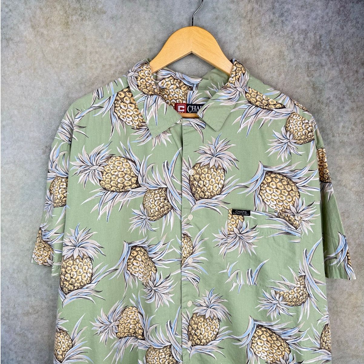 Chaps Ralph Lauren VTG 90s Chaps Ralph Lauren Button Up Shirt Sz XL Green Size US XL / EU 56 / 4 - 2 Thumbnail