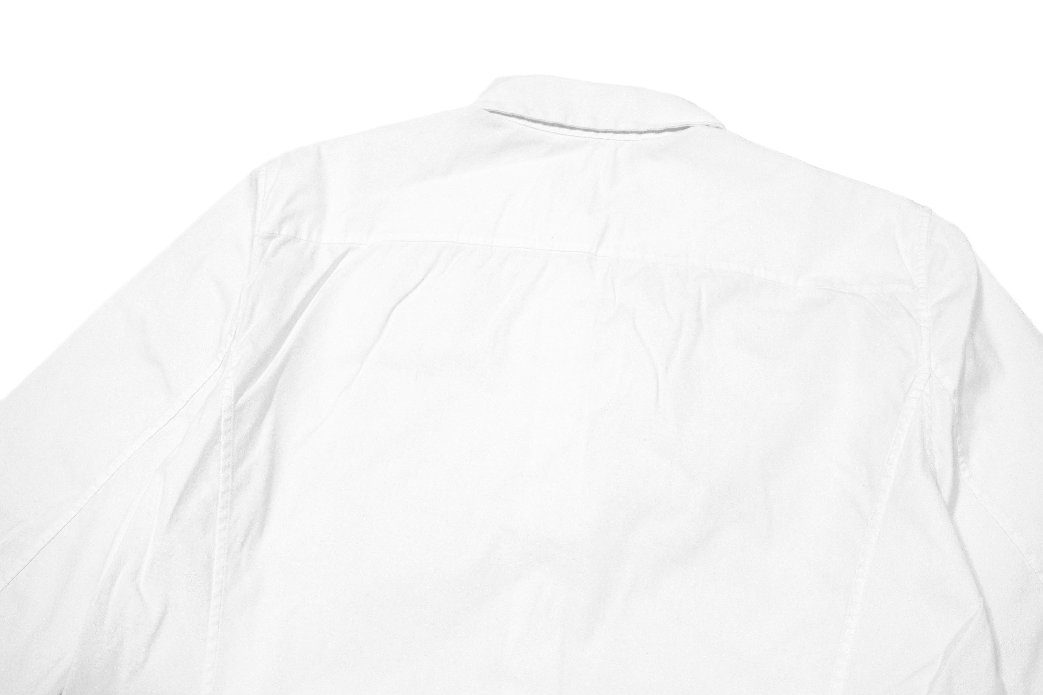 Jil Sander 3/4 Sleeve Stretch Cotton Blend Shirt Made in Italy Size XS / US 0-2 / IT 36-38 - 4 Thumbnail
