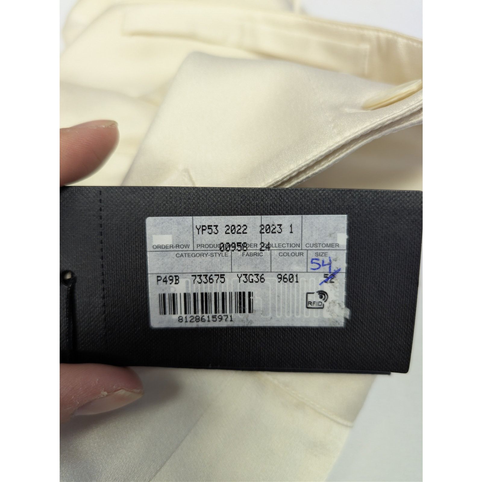 Saint Laurent Paris o1rshd1 Satin Crepe Pants in Craie Size US 38 / EU 54 - 20 Thumbnail