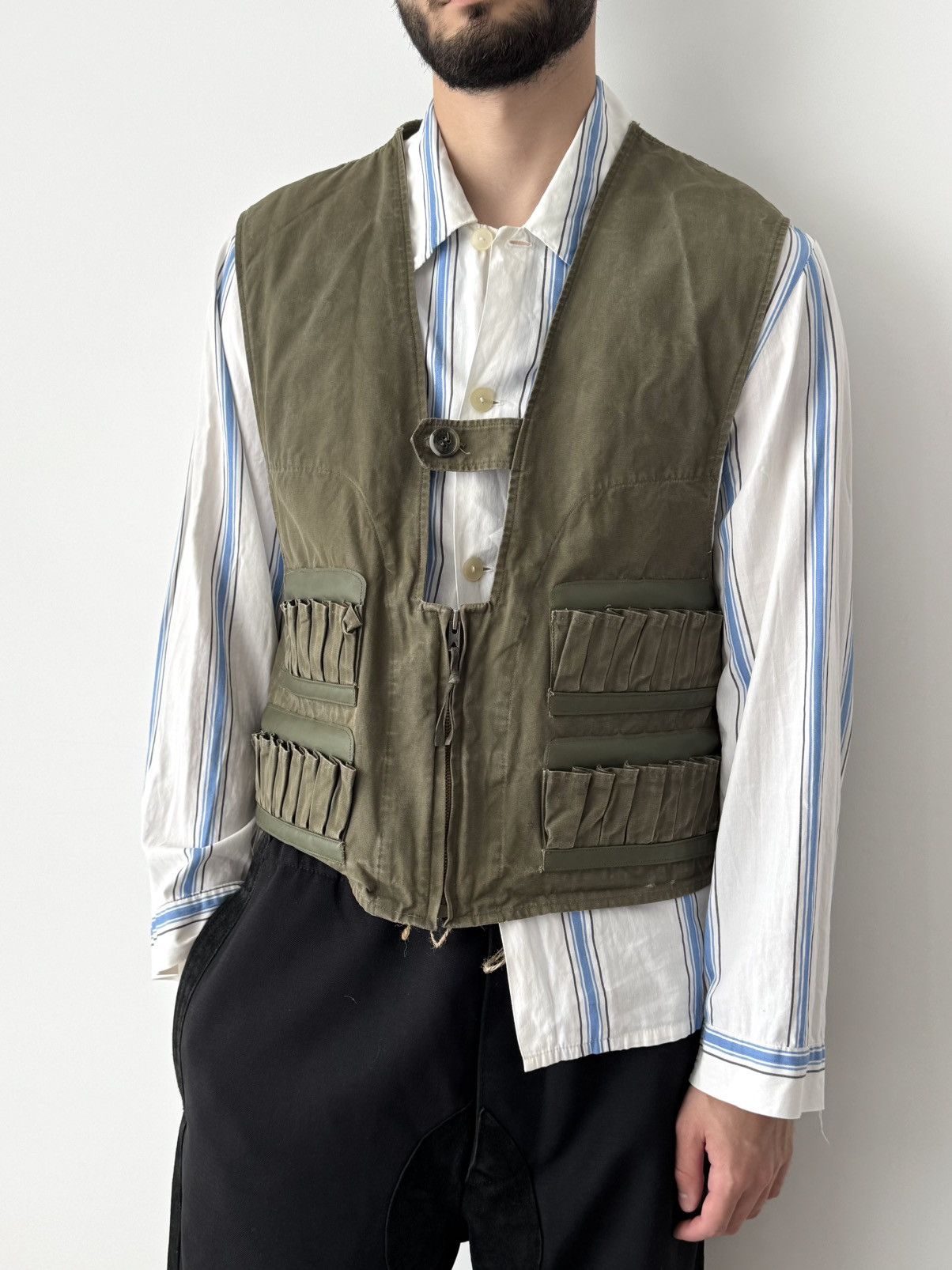 Vetra 1960s Vintage French ‘Ailee’ Zip Hunting Fishing Vest Size US M / EU 48-50 / 2 - 1 Thumbnail
