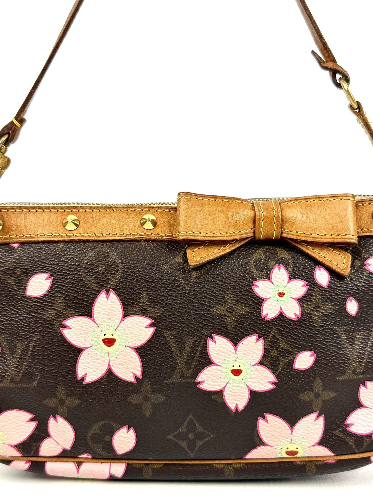 Louis Vuitton × Takashi Murakami Louis Vuitton - Murakami - SS/03 - Cherry Blossom - Pochette Size ONE SIZE - 4 Thumbnail