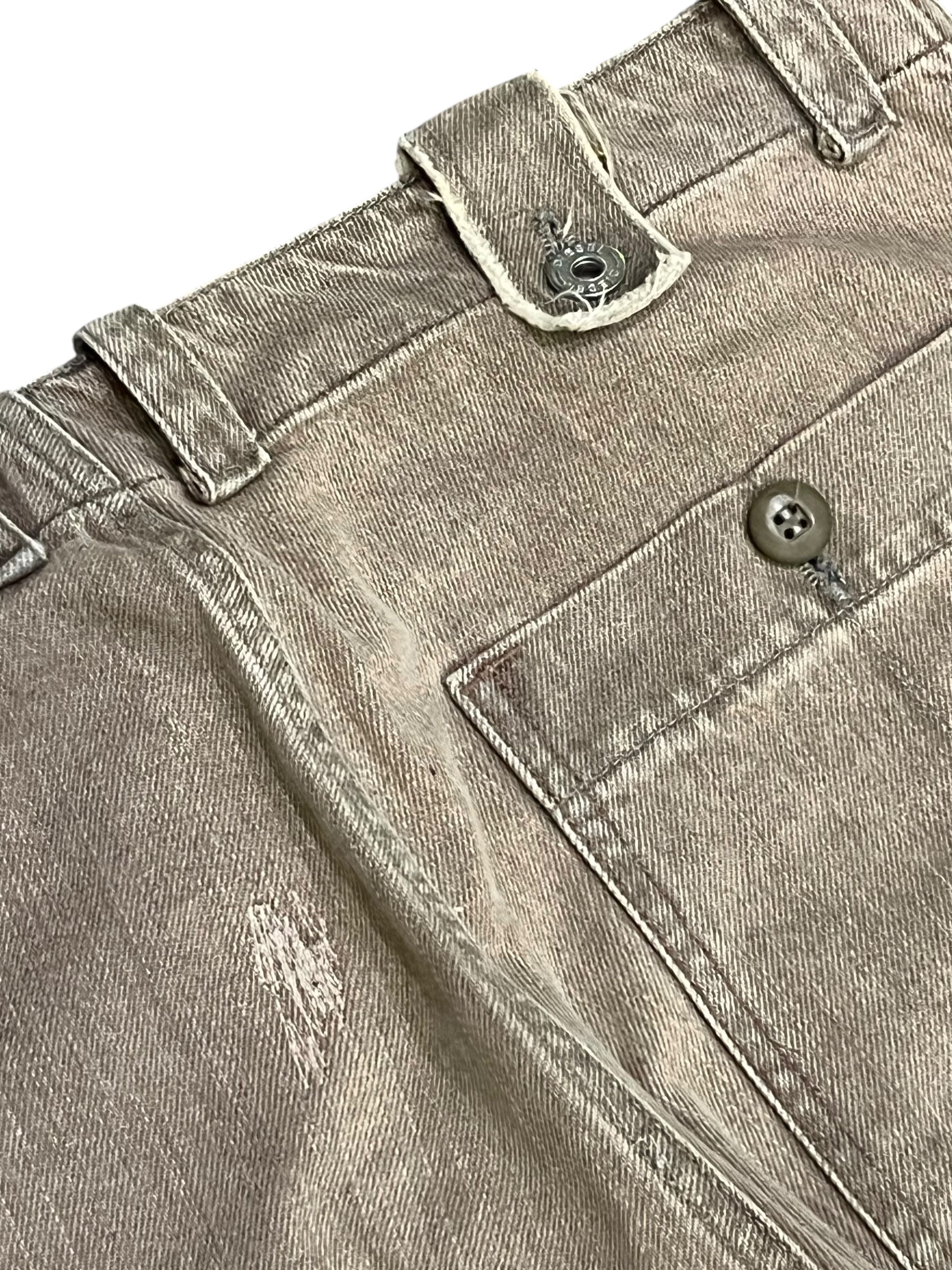 Diesel 🔥Vintage DIESEL BUSH PANTS Distressed FLARE Denim ITALY Size US 31 - 7 Thumbnail