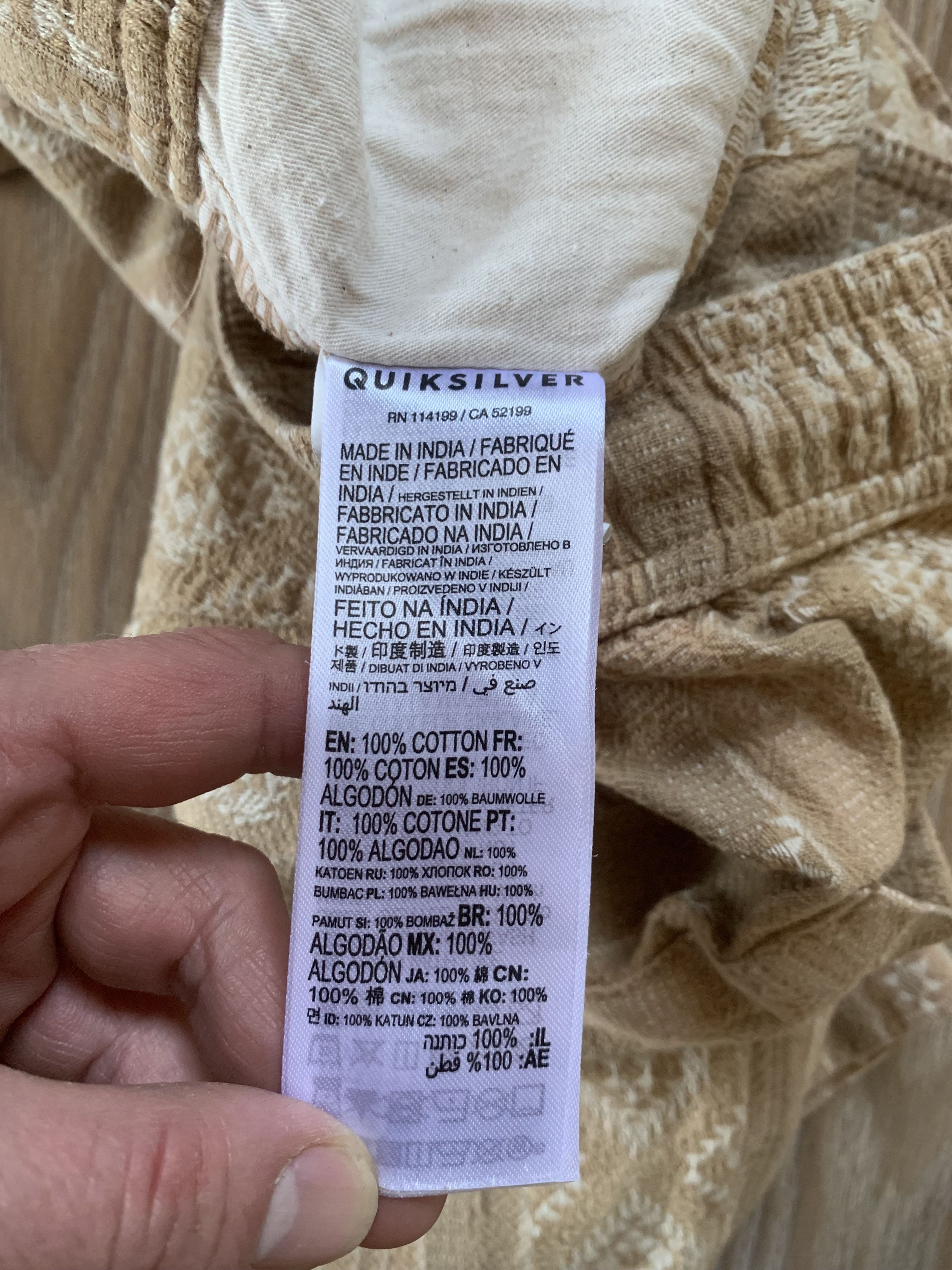 Quicksilver Quicksilver Taxer Jacquard Casual Cotton Shorts Size US 30 / EU 46 - 7 Thumbnail