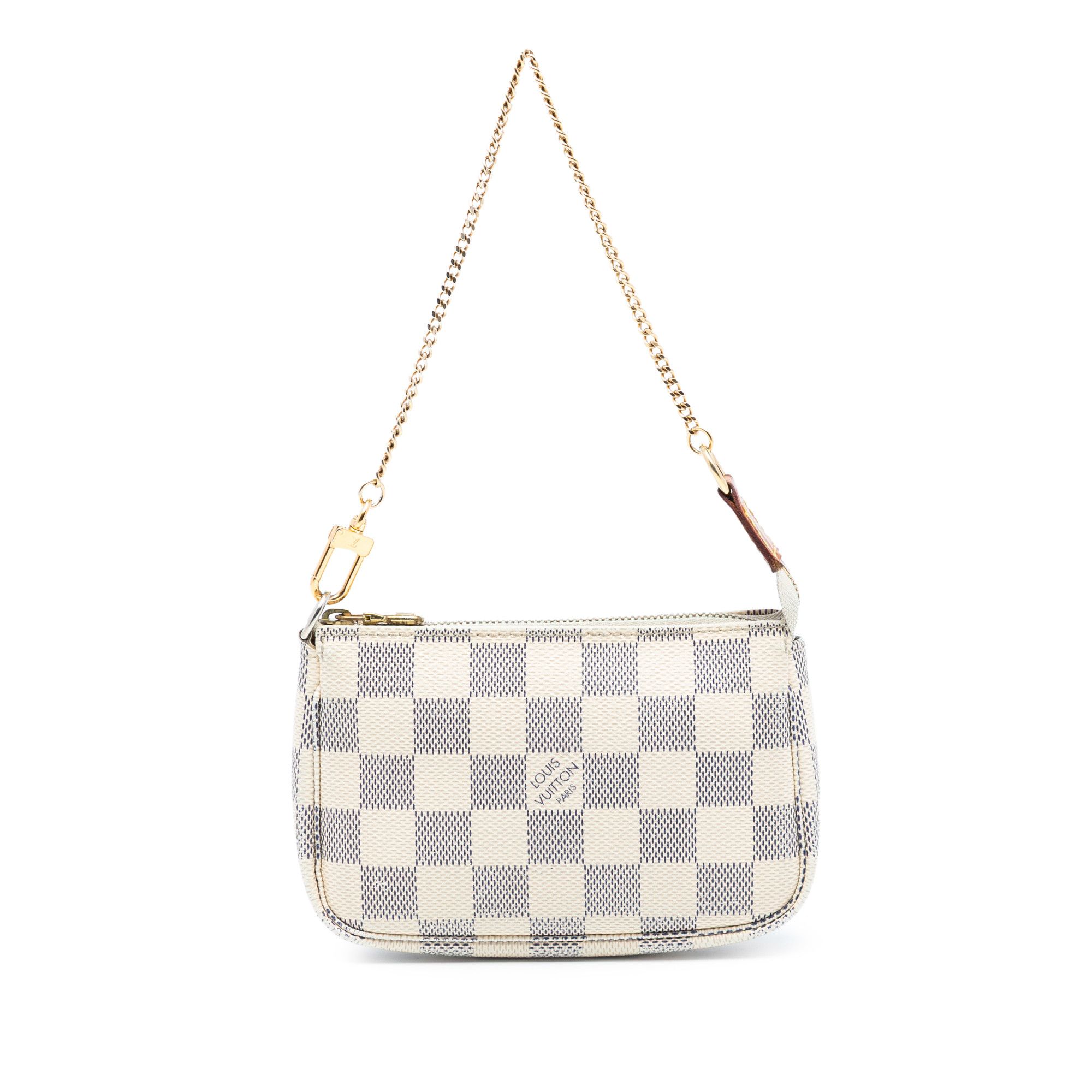 Louis Vuitton Louis Vuitton Damier Azur Mini Pochette Accessoires Size ONE SIZE - 1 Thumbnail