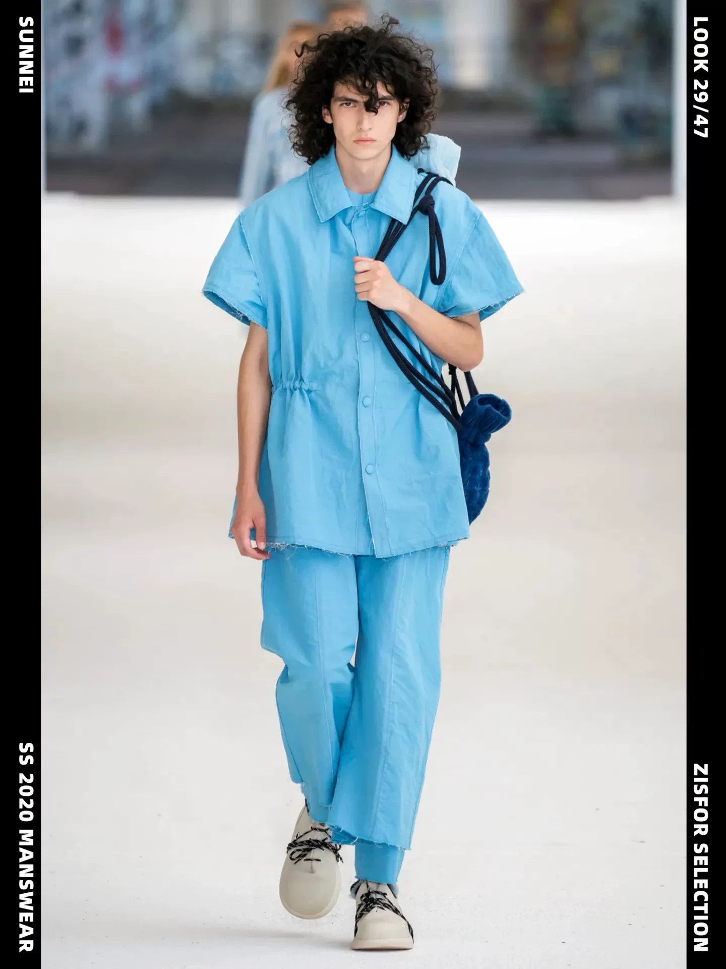 Sunnei Sunnei SS20 Light Blue Dress Shirt Size S / US 4 / IT 40 - 1 Thumbnail