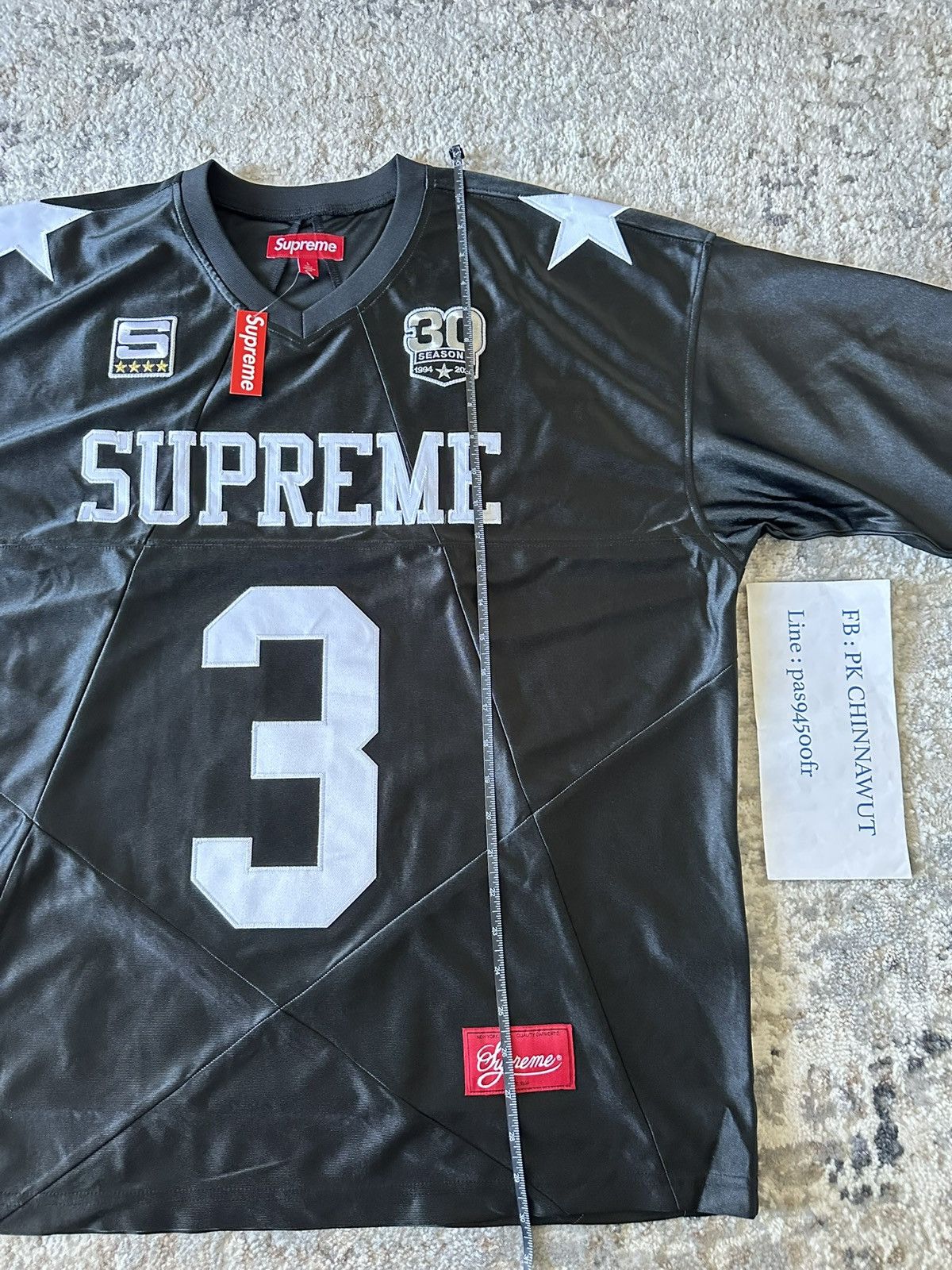 Supreme Supreme Star Football Jersey FW24 Size US L / EU 52-54 / 3 - 13 Thumbnail