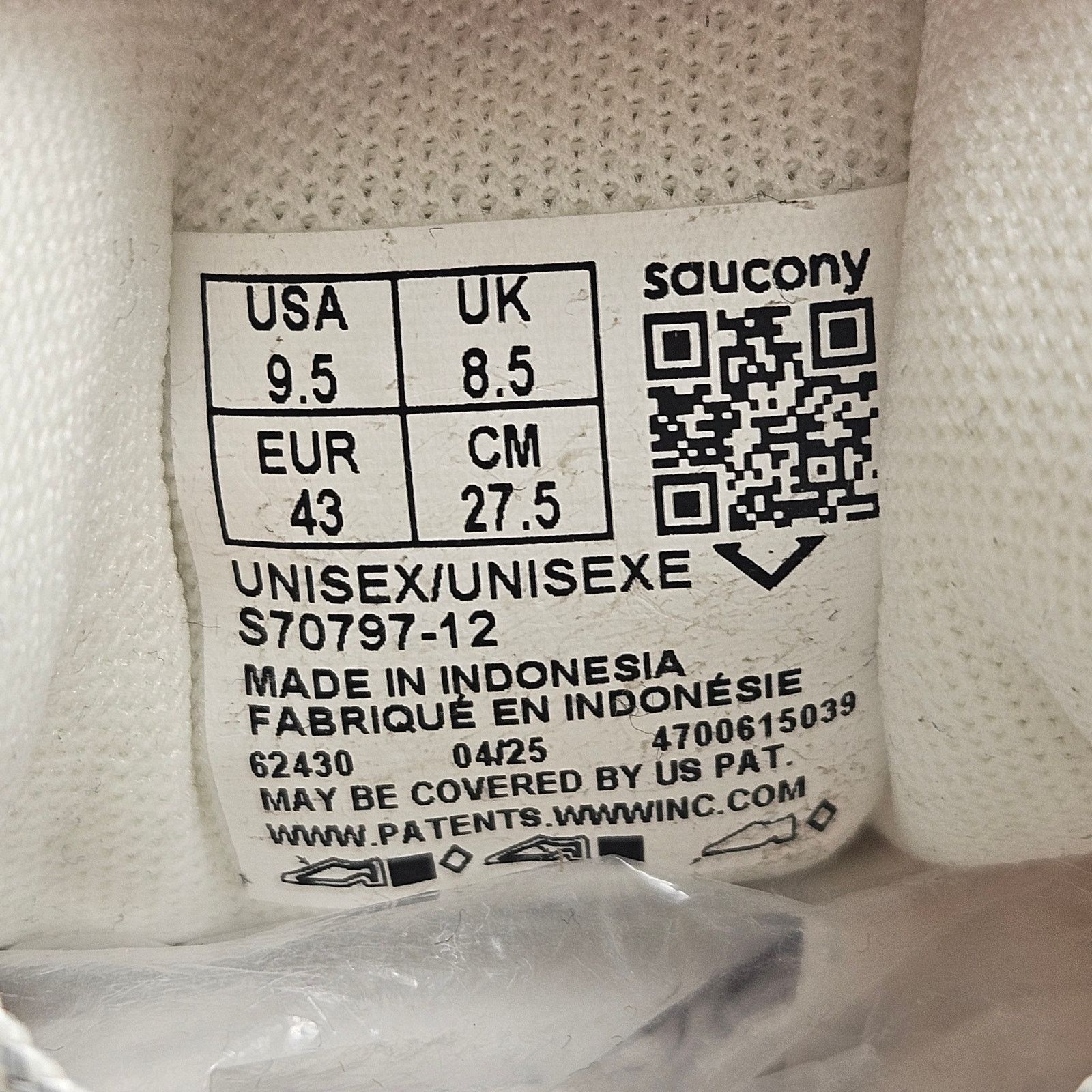 Saucony SAUCONY UNISEX 9.5 PROGRID TRIUMPH 4 CREAM IVORY MESH RUN Size US 9.5 / EU 42-43 - 6 Thumbnail