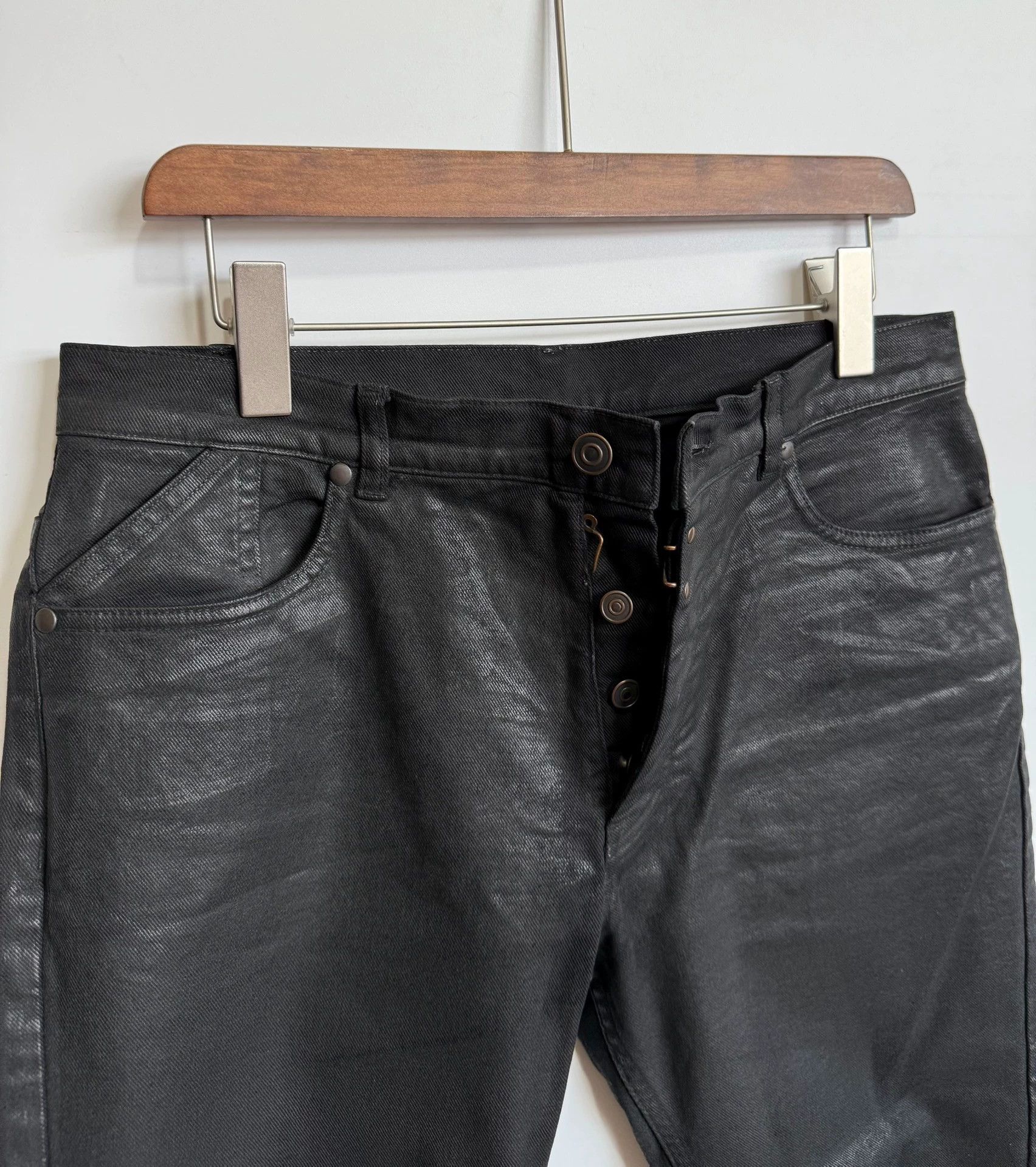 Maison Margiela Waxed Denim Jeans - Runway - Size 48