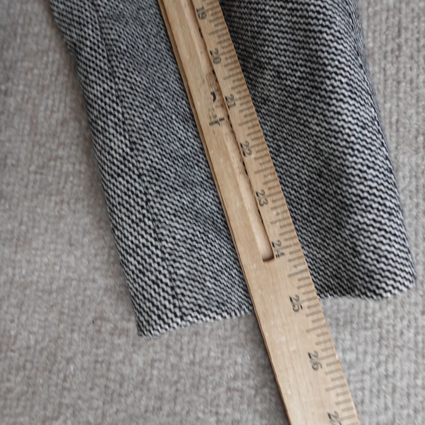 Theory Theory Mens Coat Regular L Gray Wool Blend Topcoat Hidden Placket Button Wool Lining Geometric Winter Fall Busy Business Mens Size US L / EU 52-54 / 3 - 6 Thumbnail