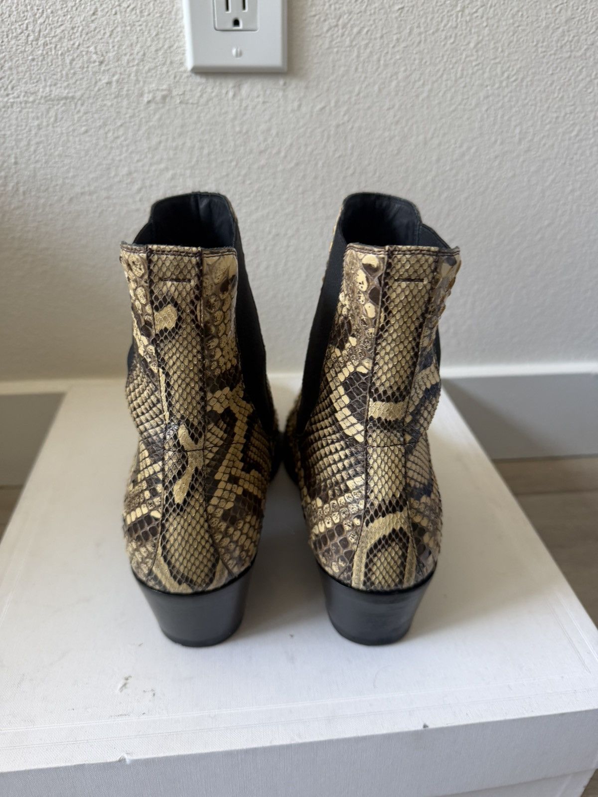 Celine Python Camargue Shiny Western Chelsea Boots 42 Size US 9 / EU 42 - 4 Thumbnail