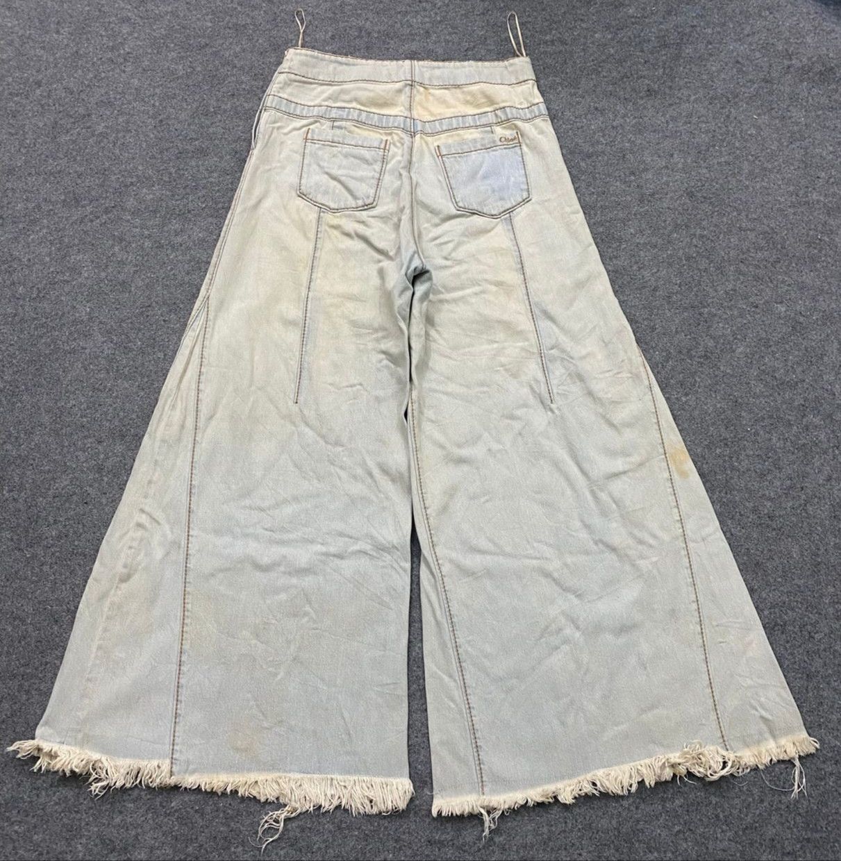 Chloe Vintage Chloe Bleached Denim Streetwear Jeans Size 30" / US 8 / IT 44 - 2 Thumbnail