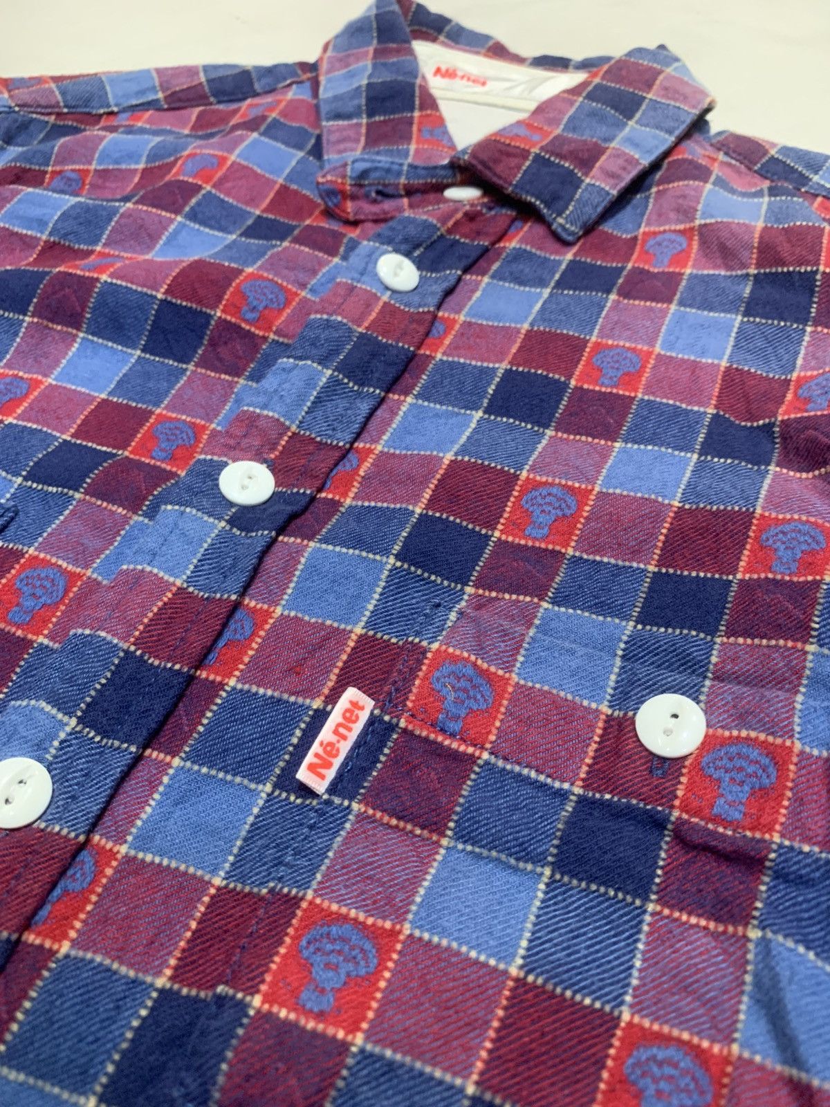 Ne-Net Ne-Net FLANNEL SHIRT ALL OVER LOGO Size US M / EU 48-50 / 2 - 6 Thumbnail