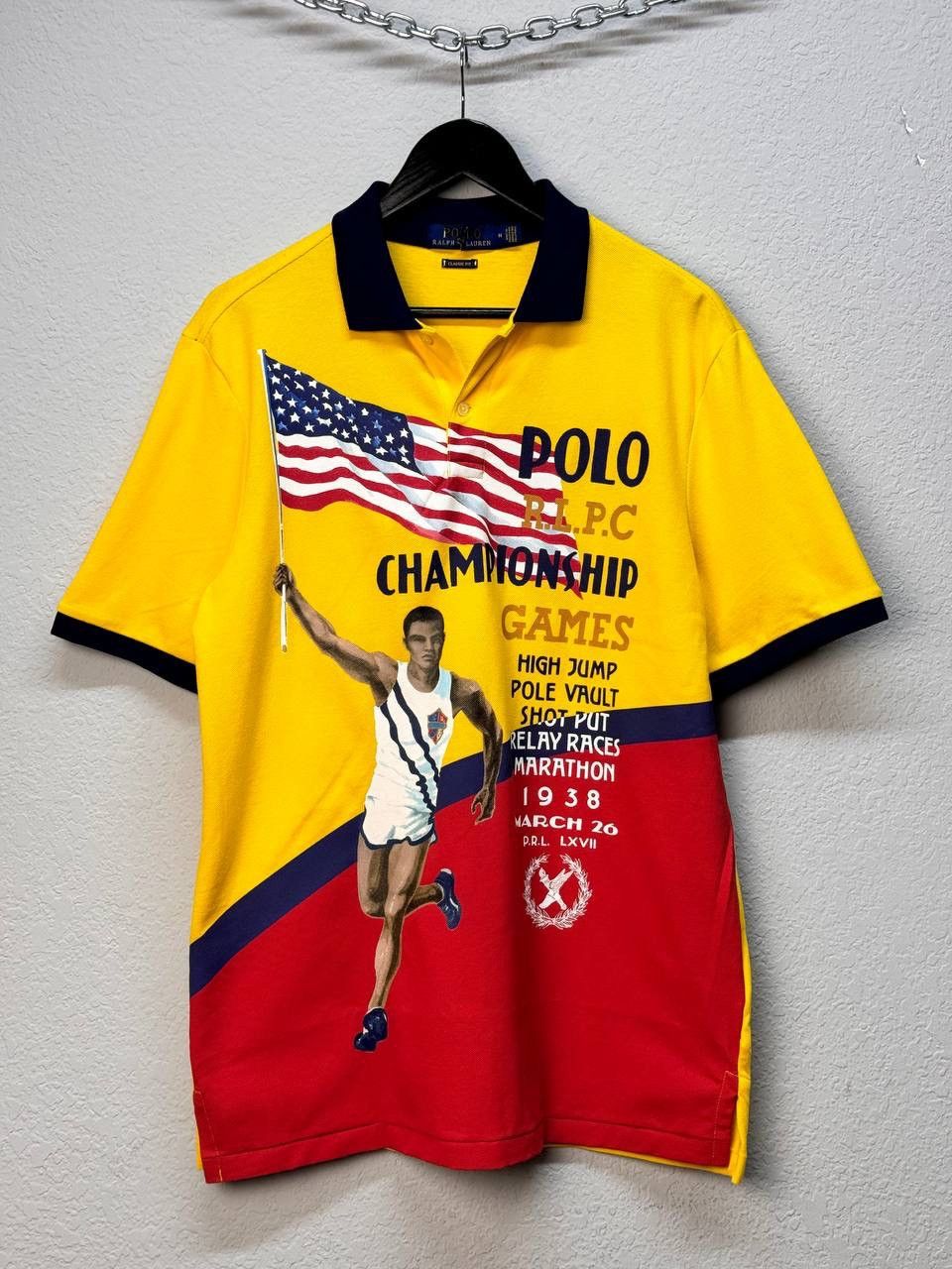 Polo Ralph Lauren × Vintage Polo Ralph Lauren Championship Big Logo Polo T-Shirt Size US M / EU 48-50 / 2 - 1 Thumbnail