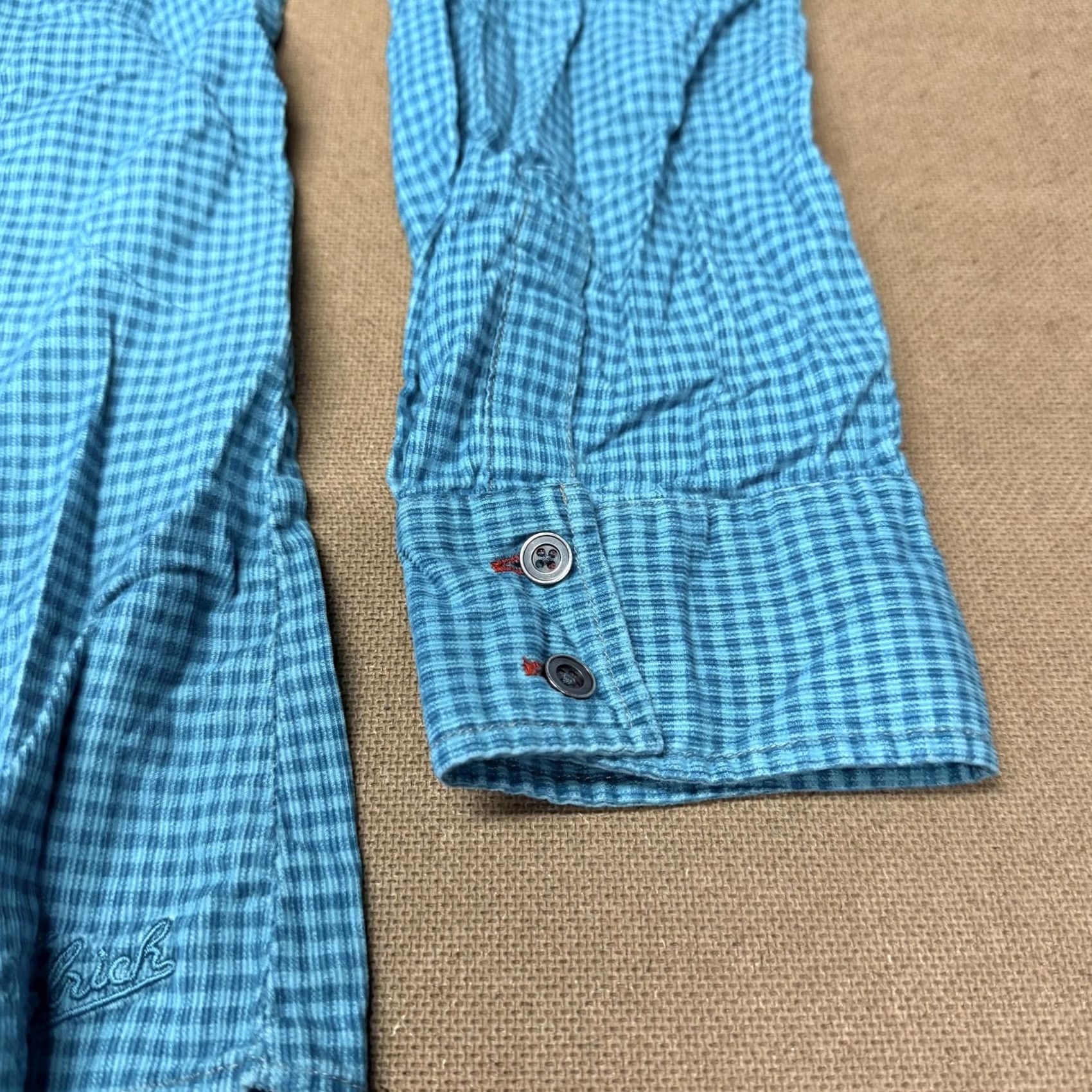 Vintage Woolrich Shirt Womens XL Blue Check Button Front Long Sleeve Cotton Casual Size XL / US 12-14 / IT 48-50 - 5 Thumbnail
