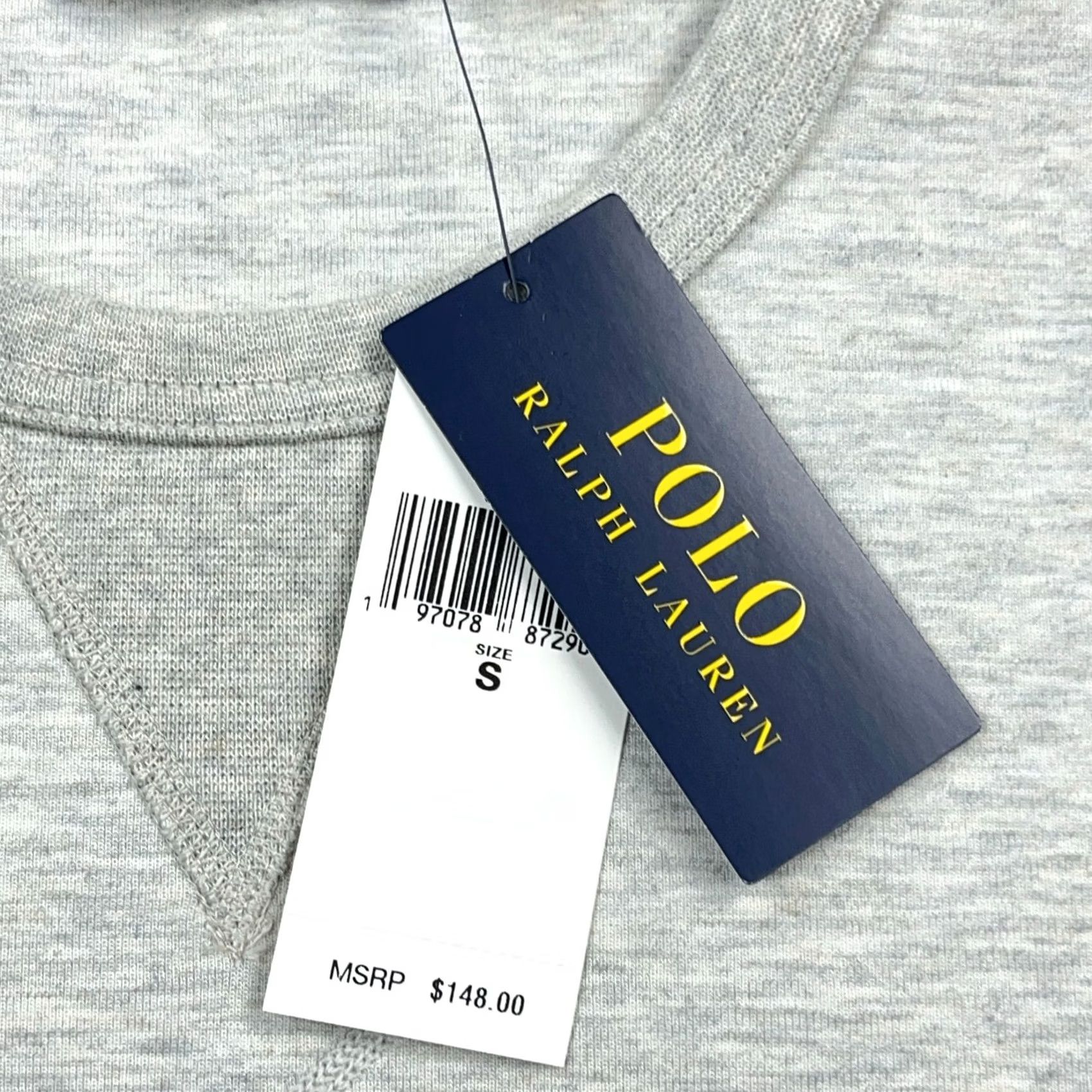 Polo Ralph Lauren Polo Ralph Lauren Sweatshirt Men Small Heather Gray Big Pony Crewneck Sweater Size US S / EU 44-46 / 1 - 4 Thumbnail