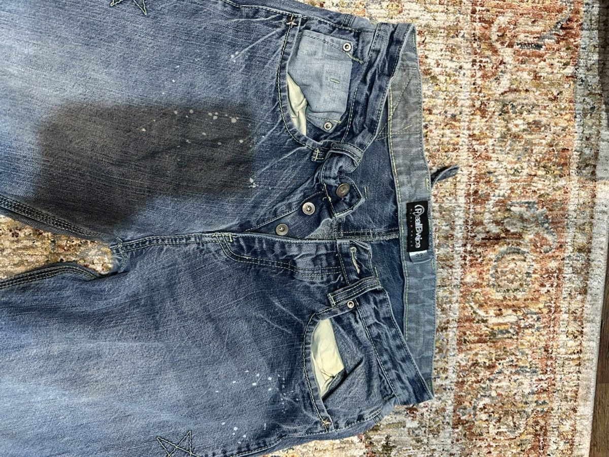 Designer RealBVoice Distressed & Wild Denim Jeans with Buckleback Size US 32 / EU 48 - 7 Thumbnail