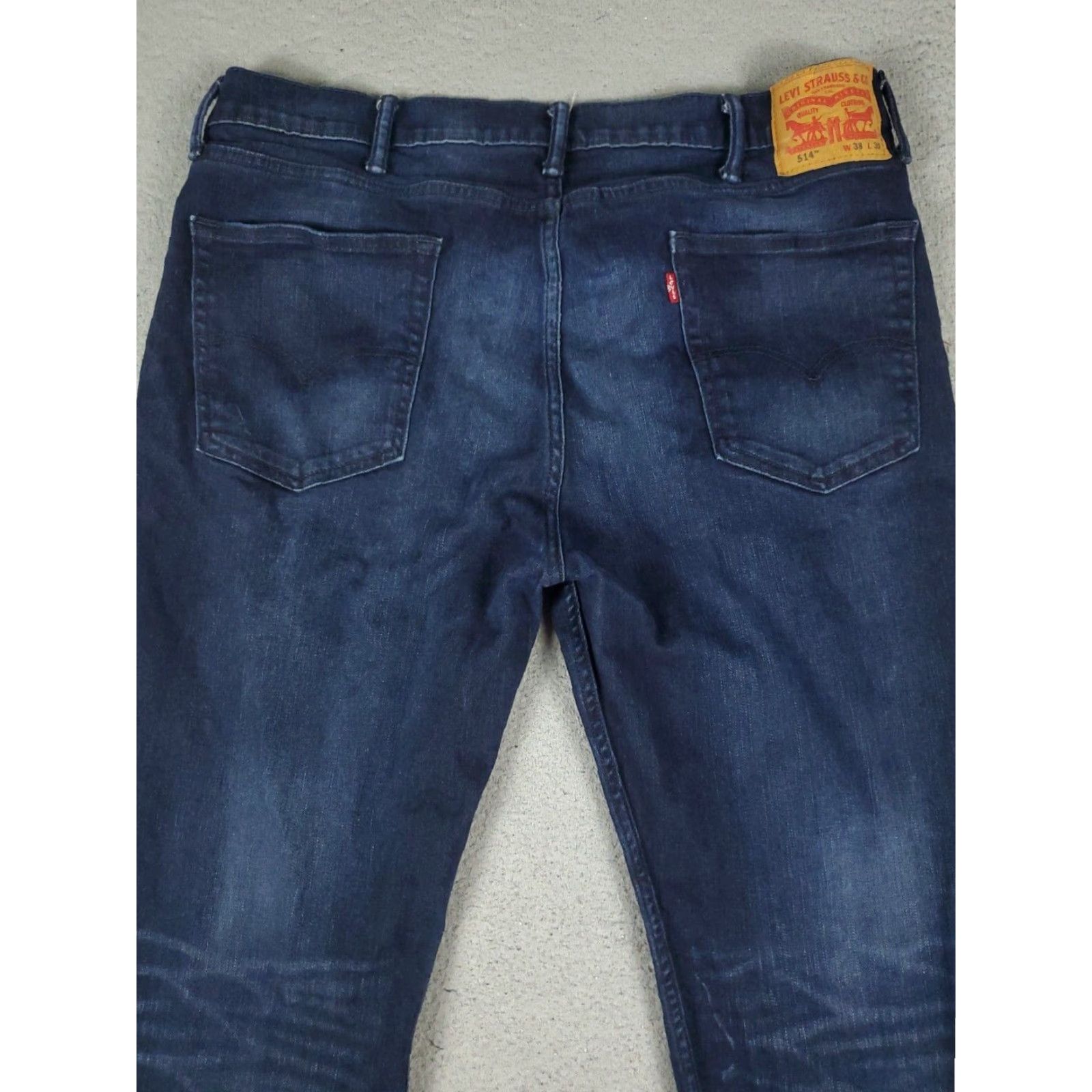 Levi's Levis 514 Jeans Mens Straight Leg Blue 38x30 Regular Fit Cotton Size US 38 / EU 54 - 7 Thumbnail