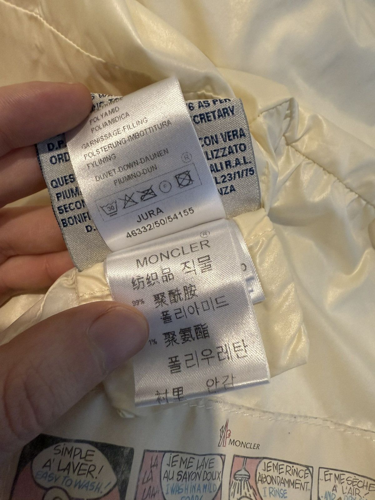Moncler Moncler Women’s Jacket Jura Size 2 (S/M) Cream White Size S / US 4 / IT 40 - 11 Thumbnail