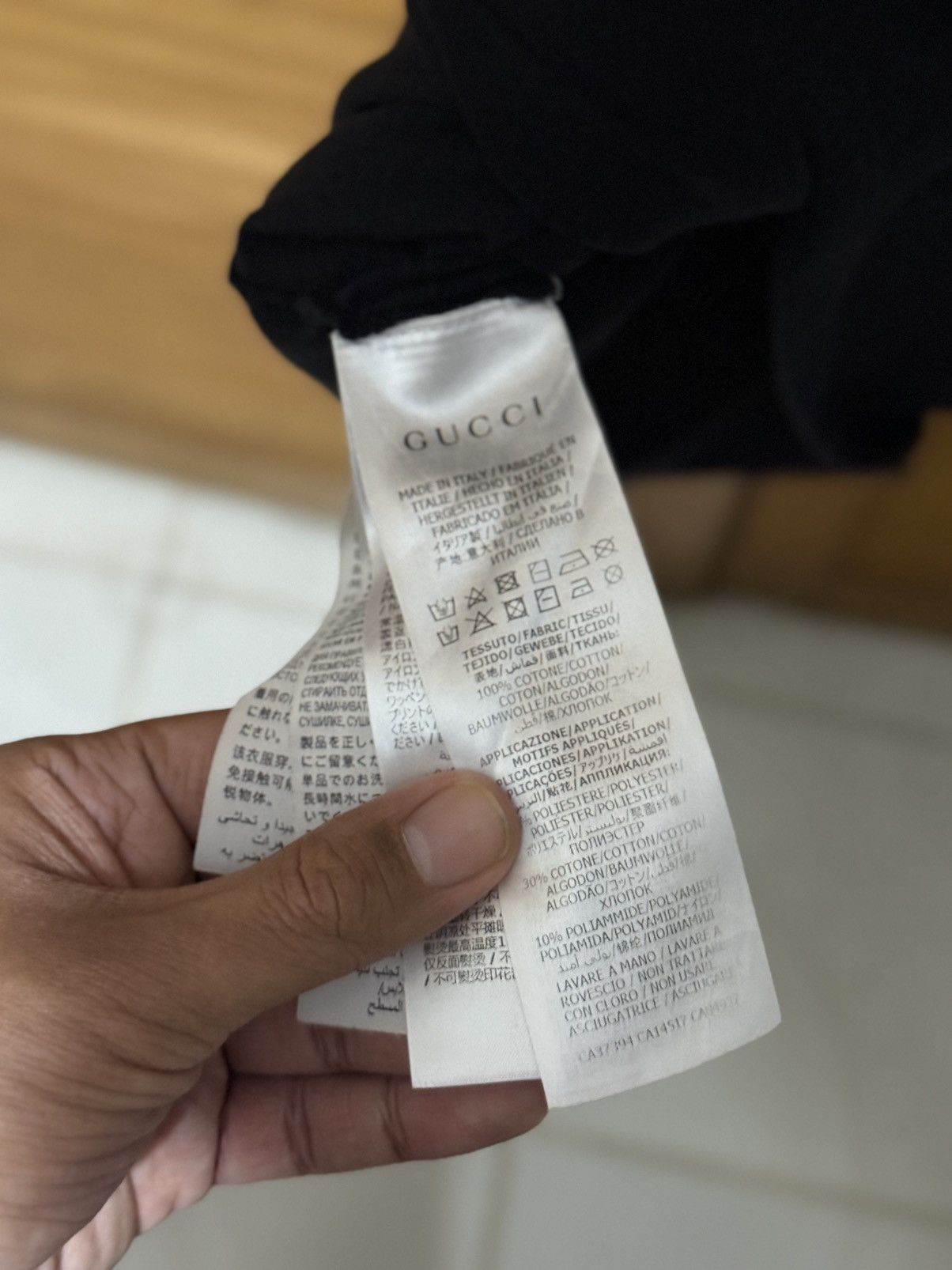 Gucci Gucci Logo Tee Black Size US L / EU 52-54 / 3 - 7 Thumbnail