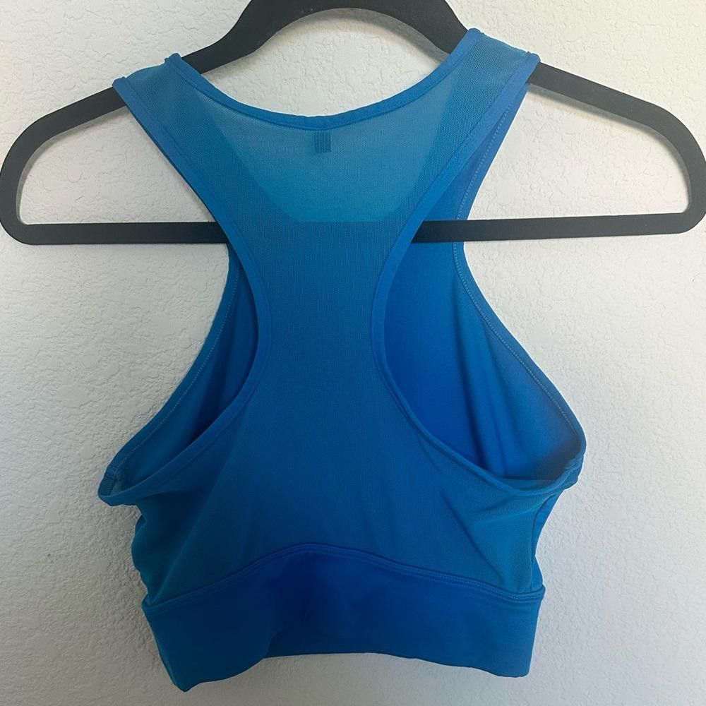 Gymshark Gymshark Serene Blue Sports Bra Racerback Blueberry Small Size ONE SIZE - 6 Thumbnail