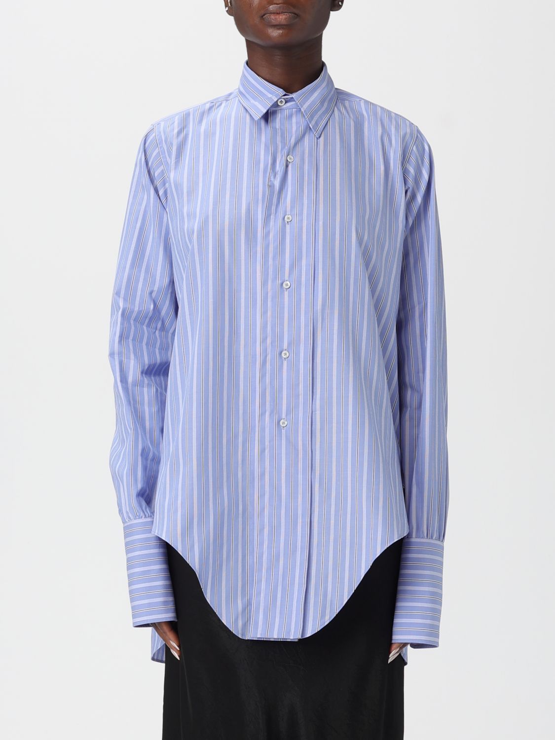 Maison Margiela Maison Margiela Shirt Woman Blue Size XS / US 0-2 / IT 36-38 - 1 Thumbnail