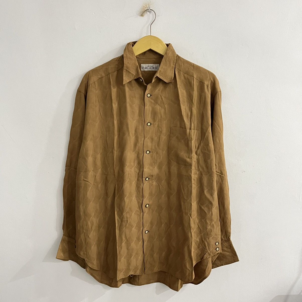 Japanese Brand Nicole Textured Button Up Shirt Size US L / EU 52-54 / 3 - 1 Thumbnail