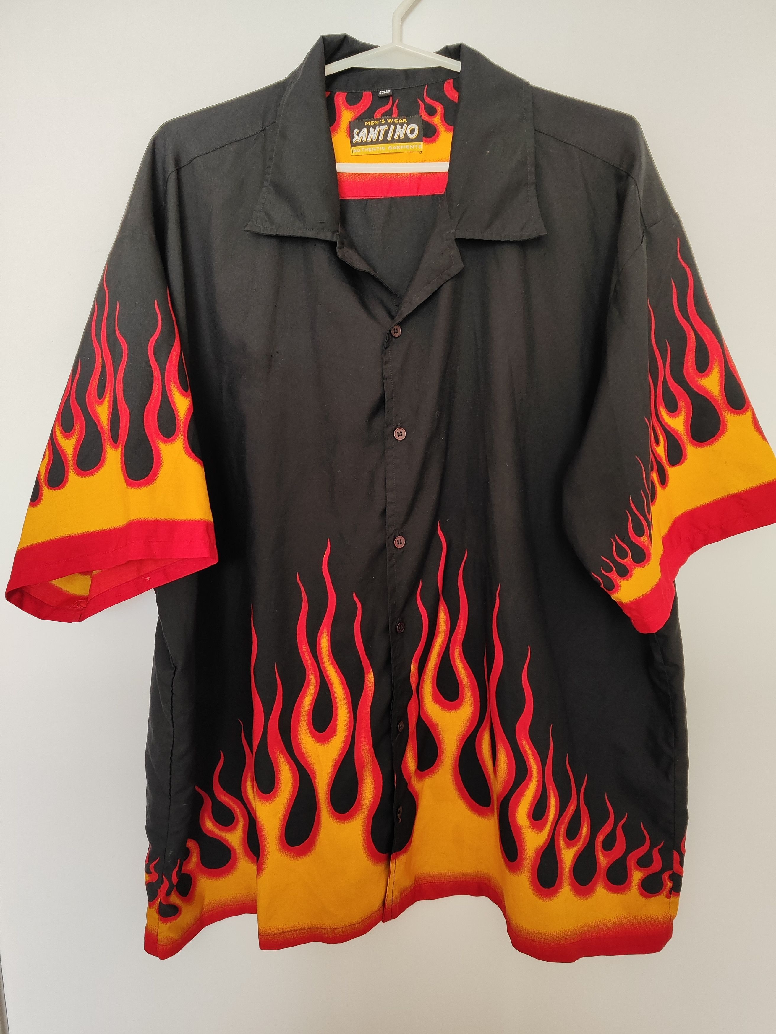 Gallery Dept Flames Shirt | Grailed