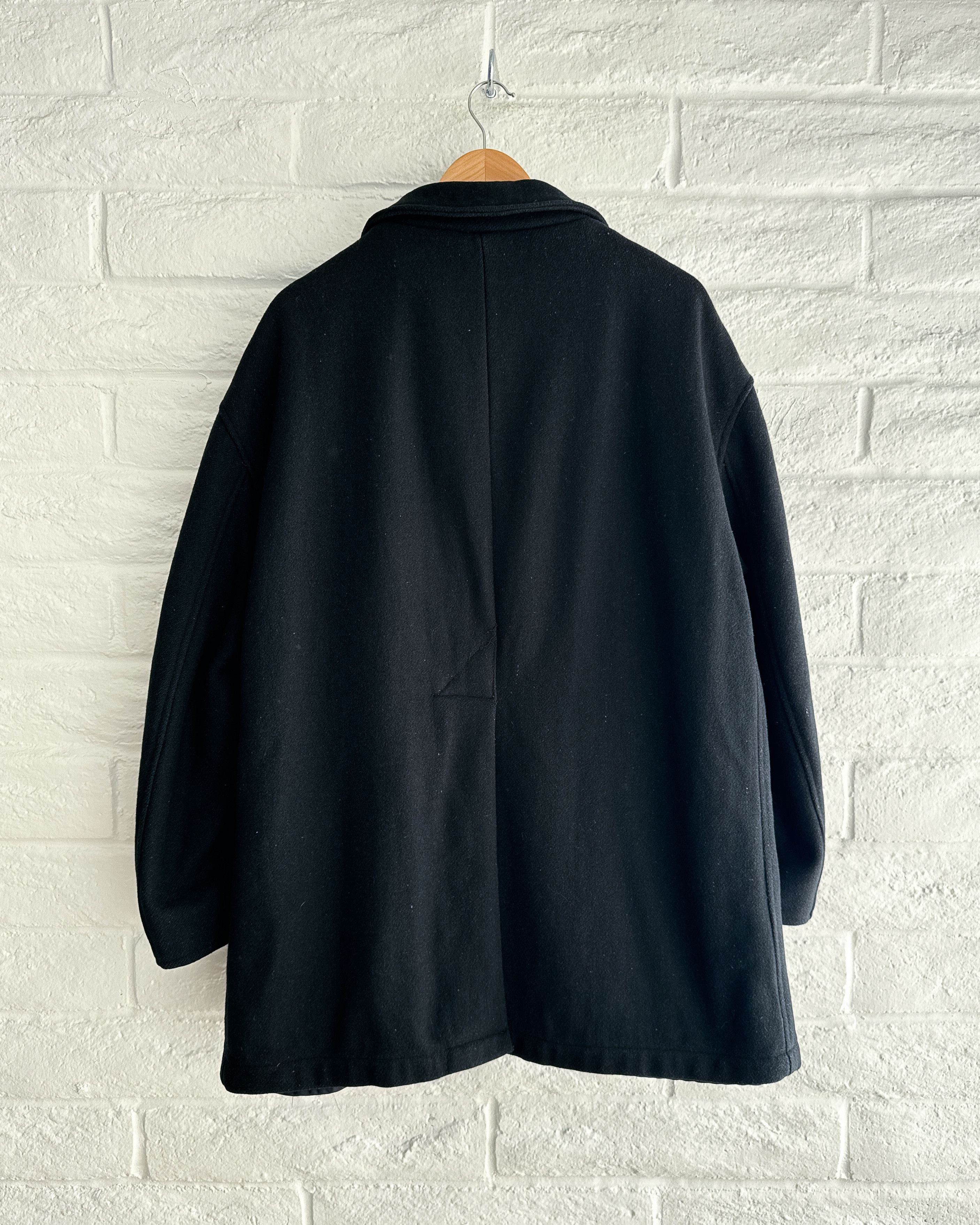 Vintage Vintage 1980s Spiewak Wool Pea Coat Black Men's XL Preppy Size US XL / EU 56 / 4 - 5 Thumbnail