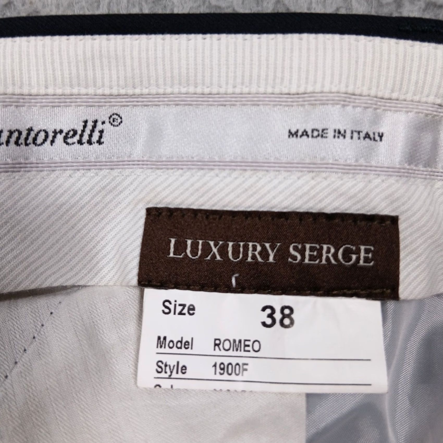 Cantarelli Cantarelli Dress Pants Men's 38 Navy Blue 100% Wool Serge Flat Front Button Zip Pockets Crepe Front Straight Leg Italian Stay Size US 38 / EU 54 - 3 Thumbnail