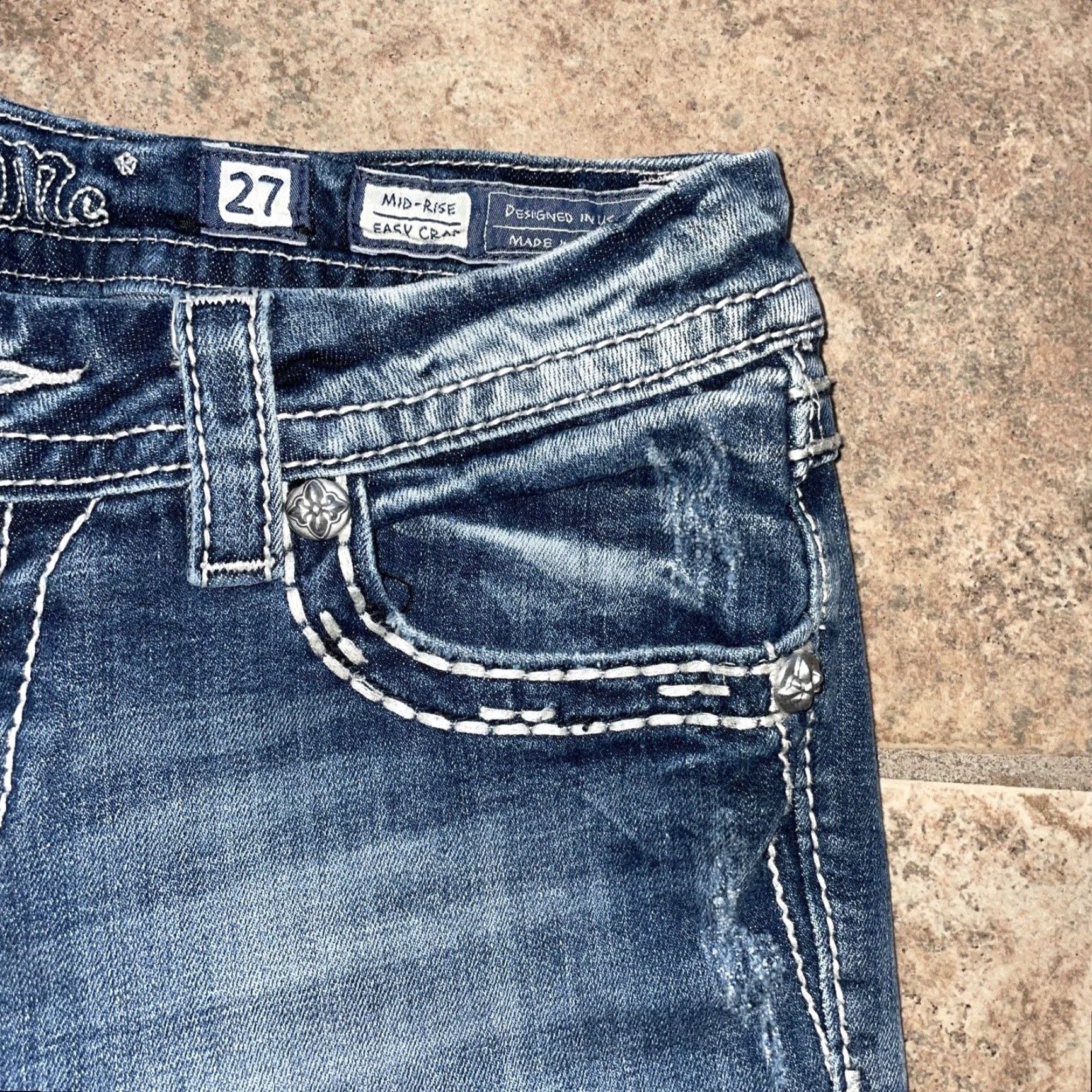 Miss Me VINTAGE Miss Me Women's Jeans Bootcut Blue Size 27 24-inch Inseam Size 27" / US 4 / IT 40 - 2 Thumbnail
