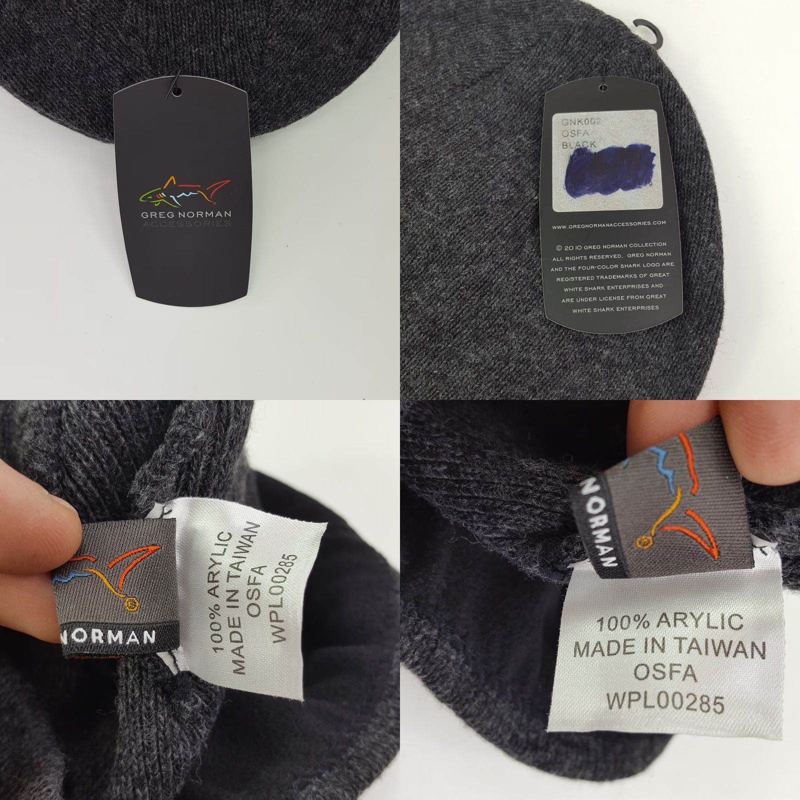 Logo 7 VTG Greg Norman Golf Shark Logo Knit Beanie Adult One Size Toboggan Hat Cap Gray Size ONE SIZE - 8 Thumbnail