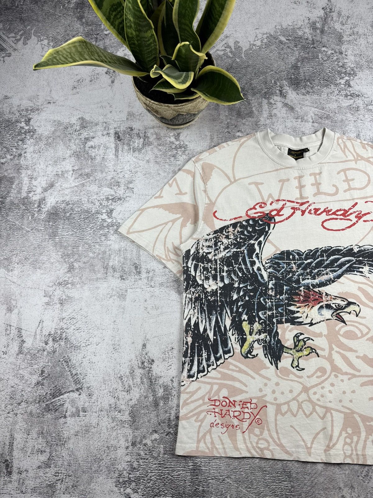 Ed Hardy Ed Hardy X Urban Outfitters Over print Tiger Logo Oversized T Shirt Tee Jersey Size US M / EU 48-50 / 2 - 2 Thumbnail